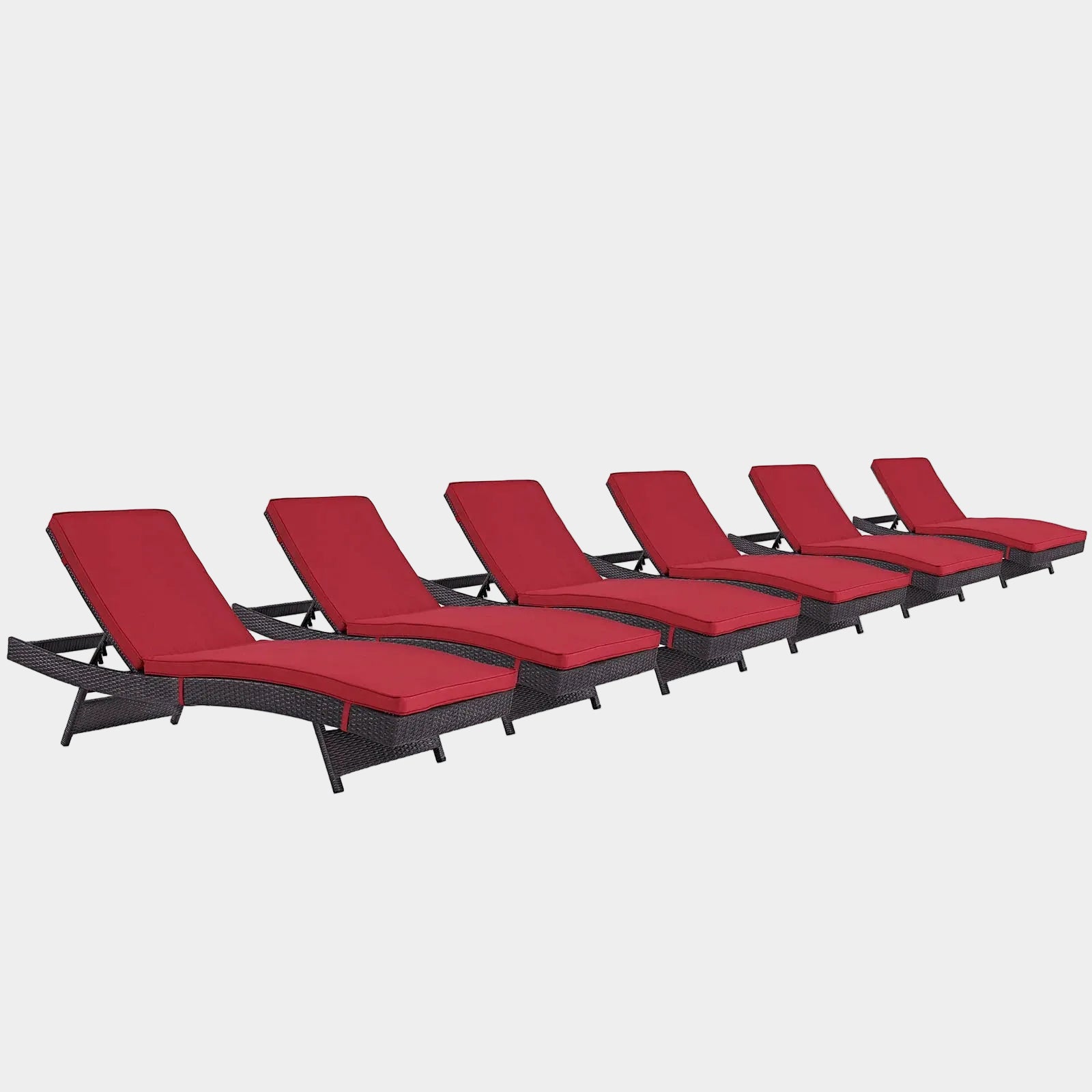 Convene Outdoor Patio Chaise Set of 6