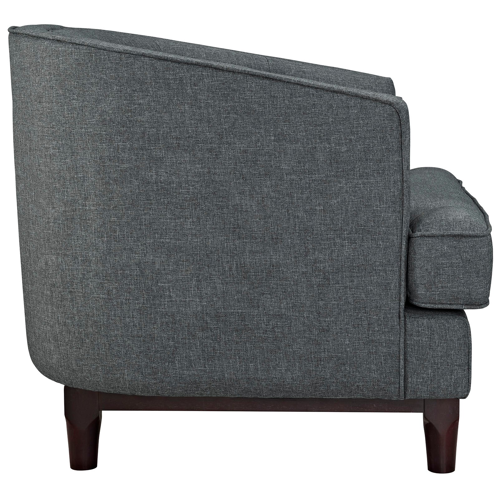 Chaise sans accoudoirs rembourrée en duvet Commix
