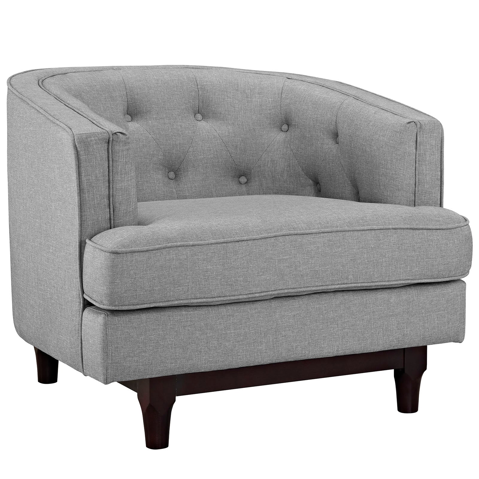 Chaise sans accoudoirs rembourrée en duvet Commix