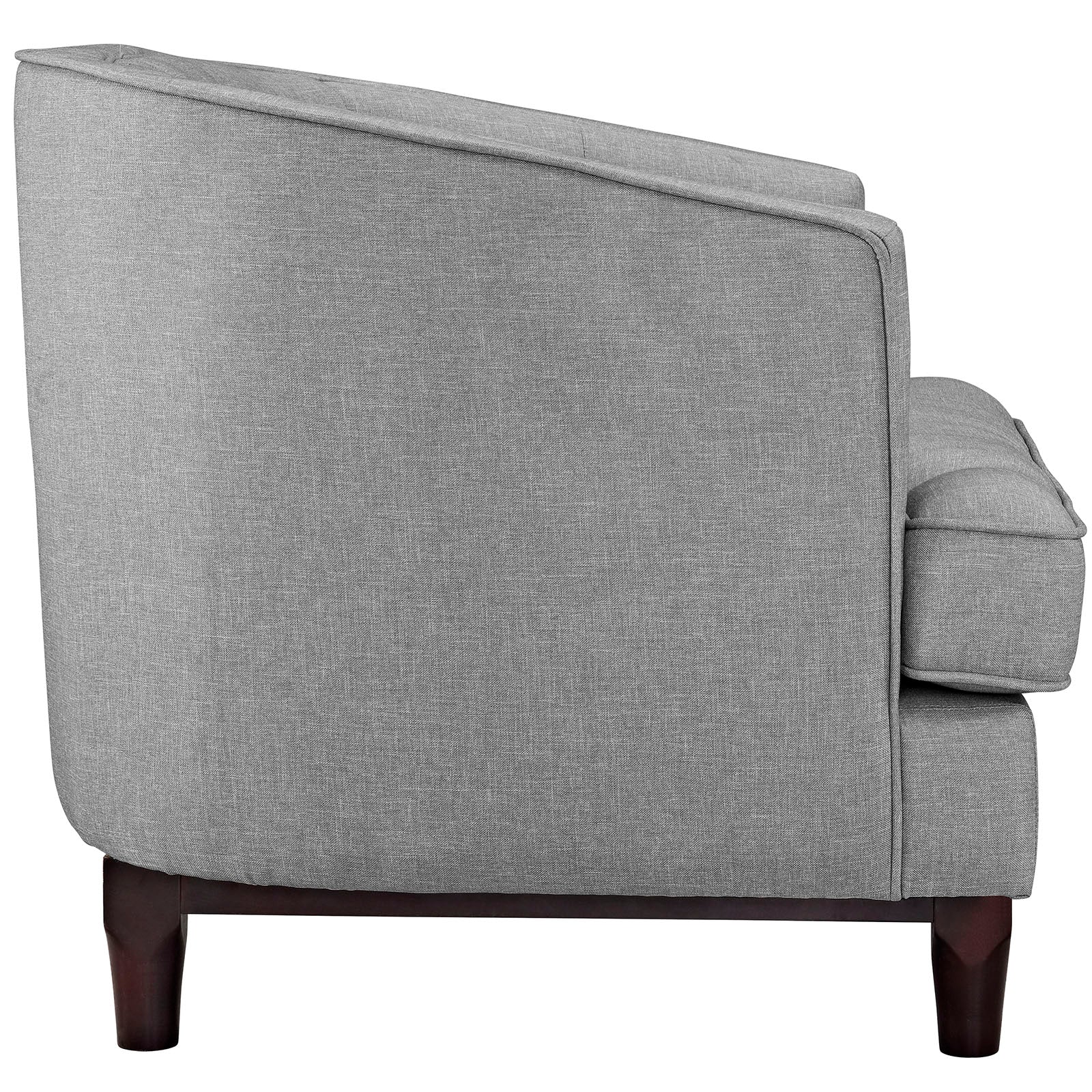 Chaise sans accoudoirs rembourrée en duvet Commix