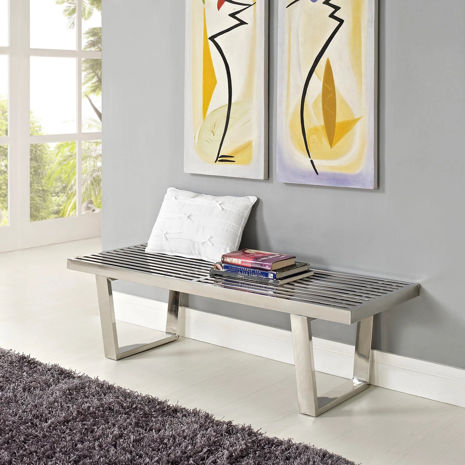 Chaise sans accoudoirs rembourrée en duvet Commix