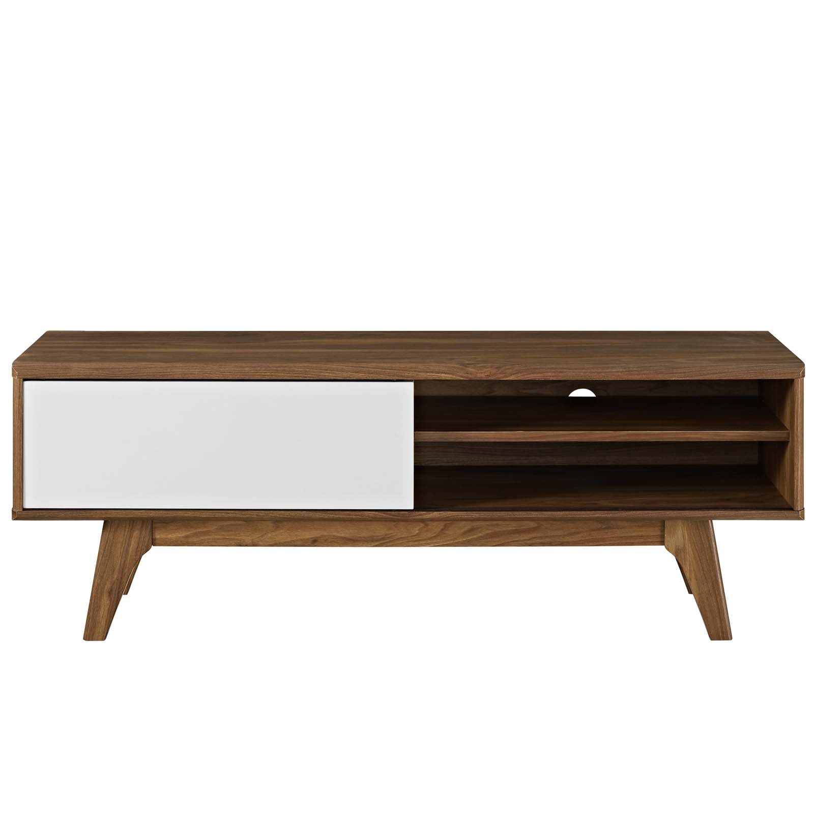 Envision 48” TV Stand in Walnut White