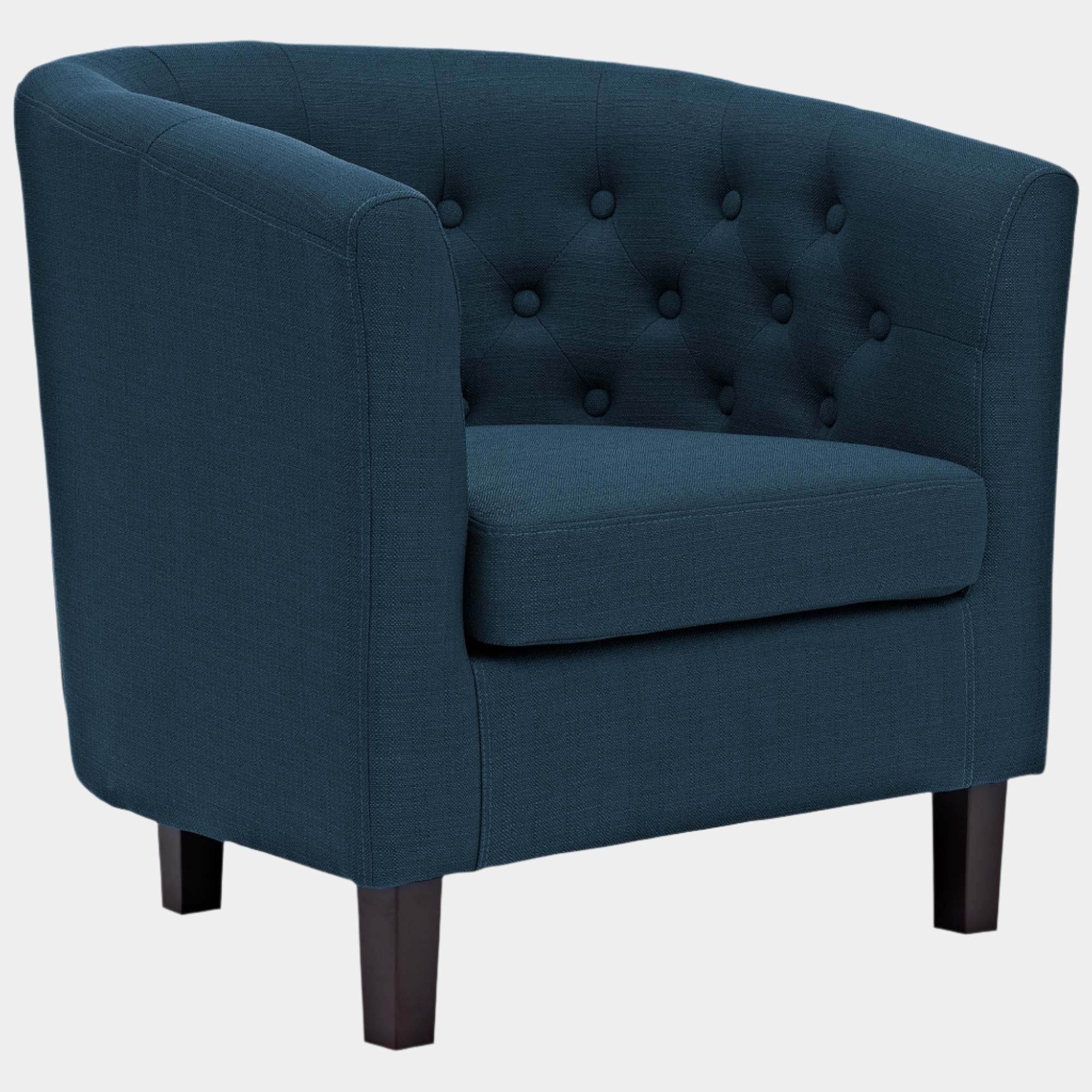 Fauteuil en tissu rembourré Prospect