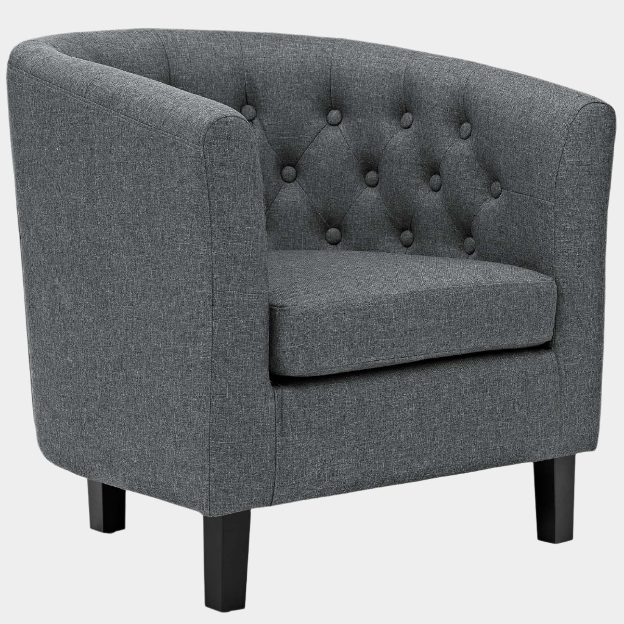 Fauteuil en tissu rembourré Prospect