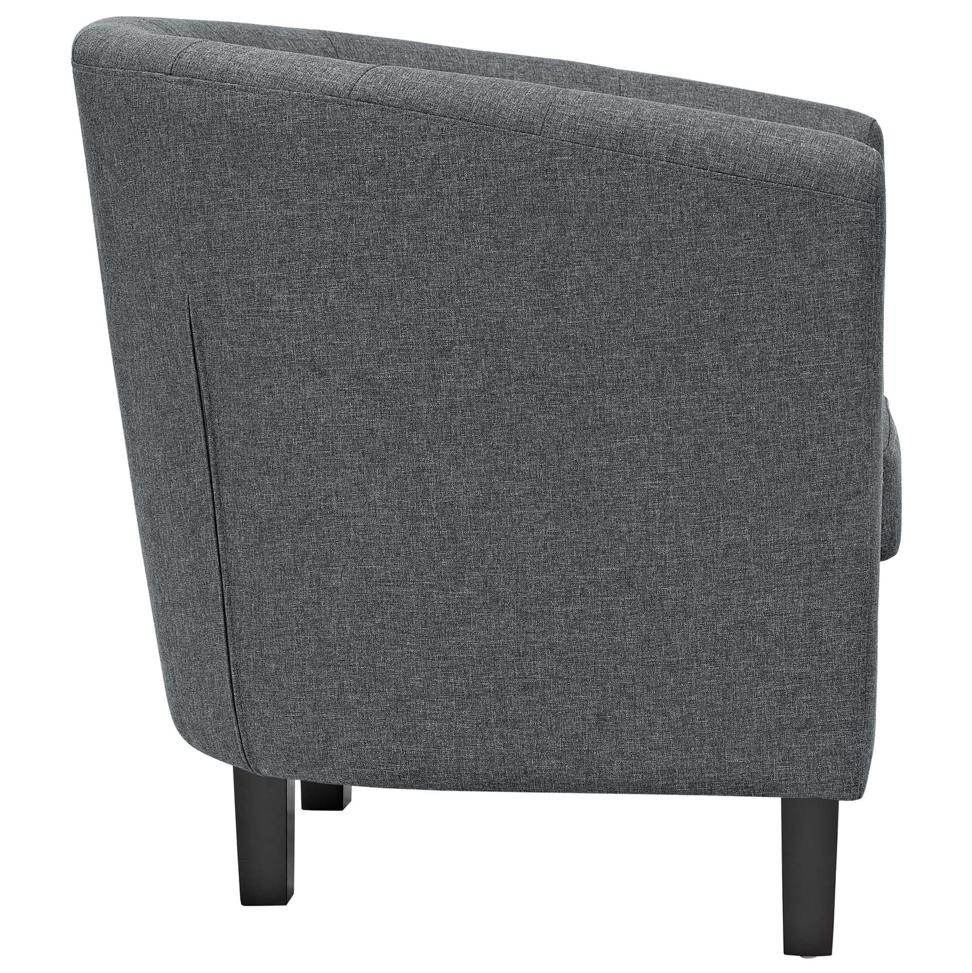 Fauteuil en tissu rembourré Prospect