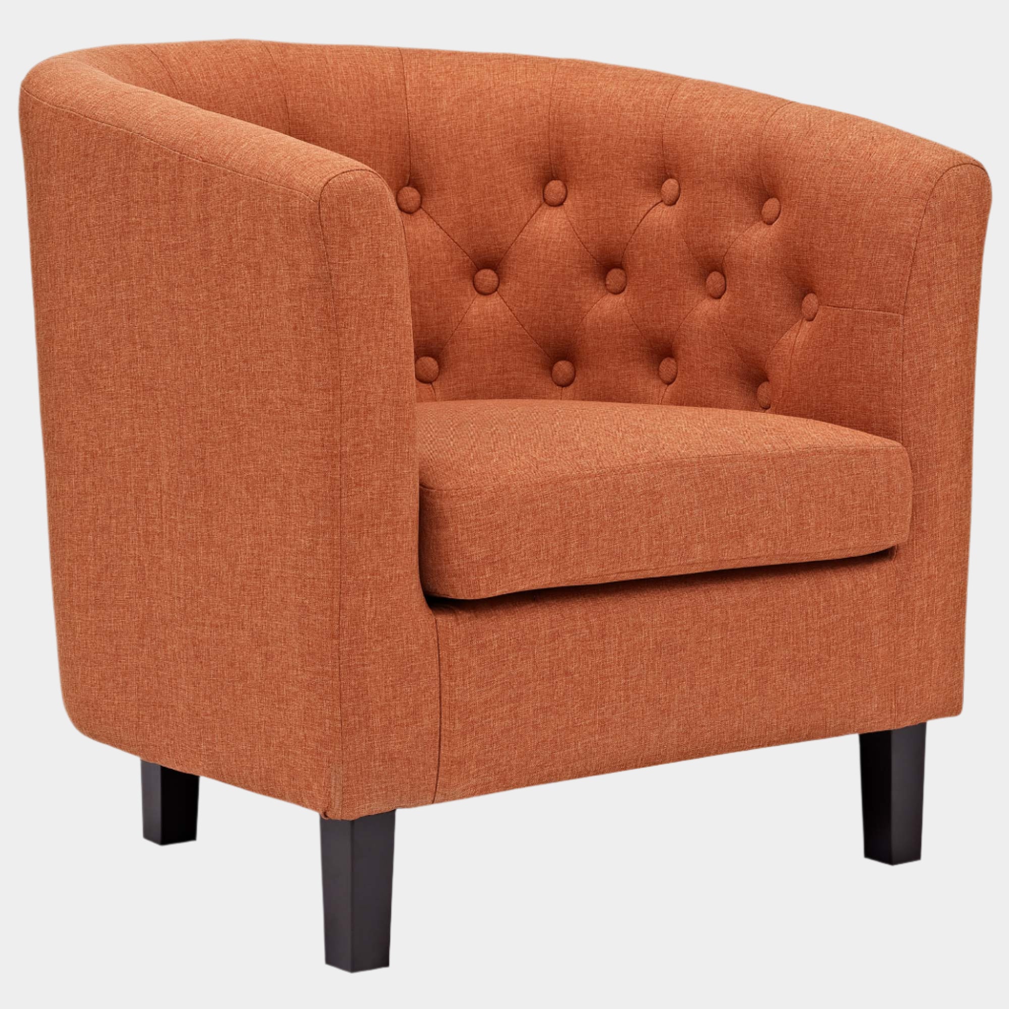 Fauteuil en tissu rembourré Prospect