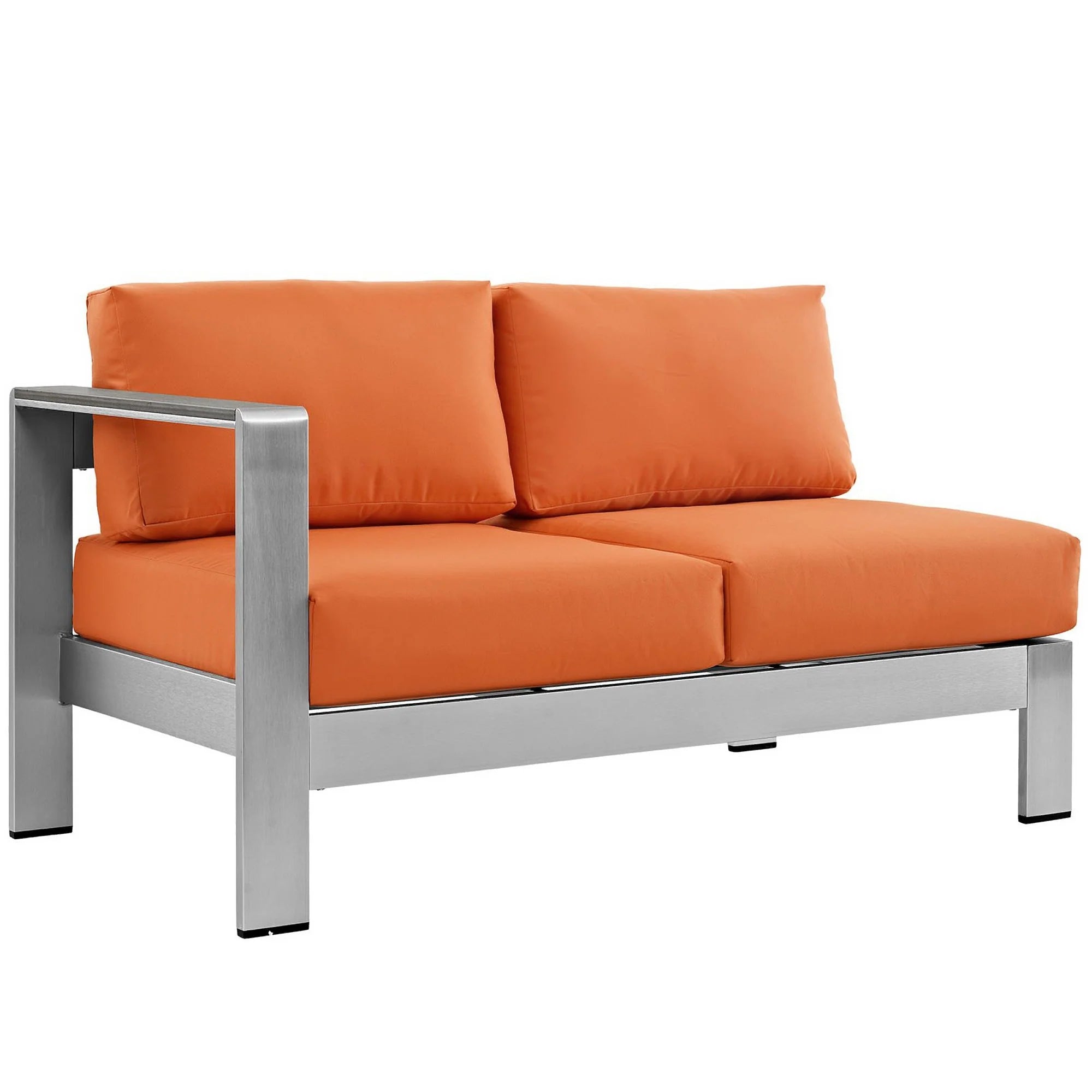 Shore 4 Piece Outdoor Aluminum Sectional Sofa