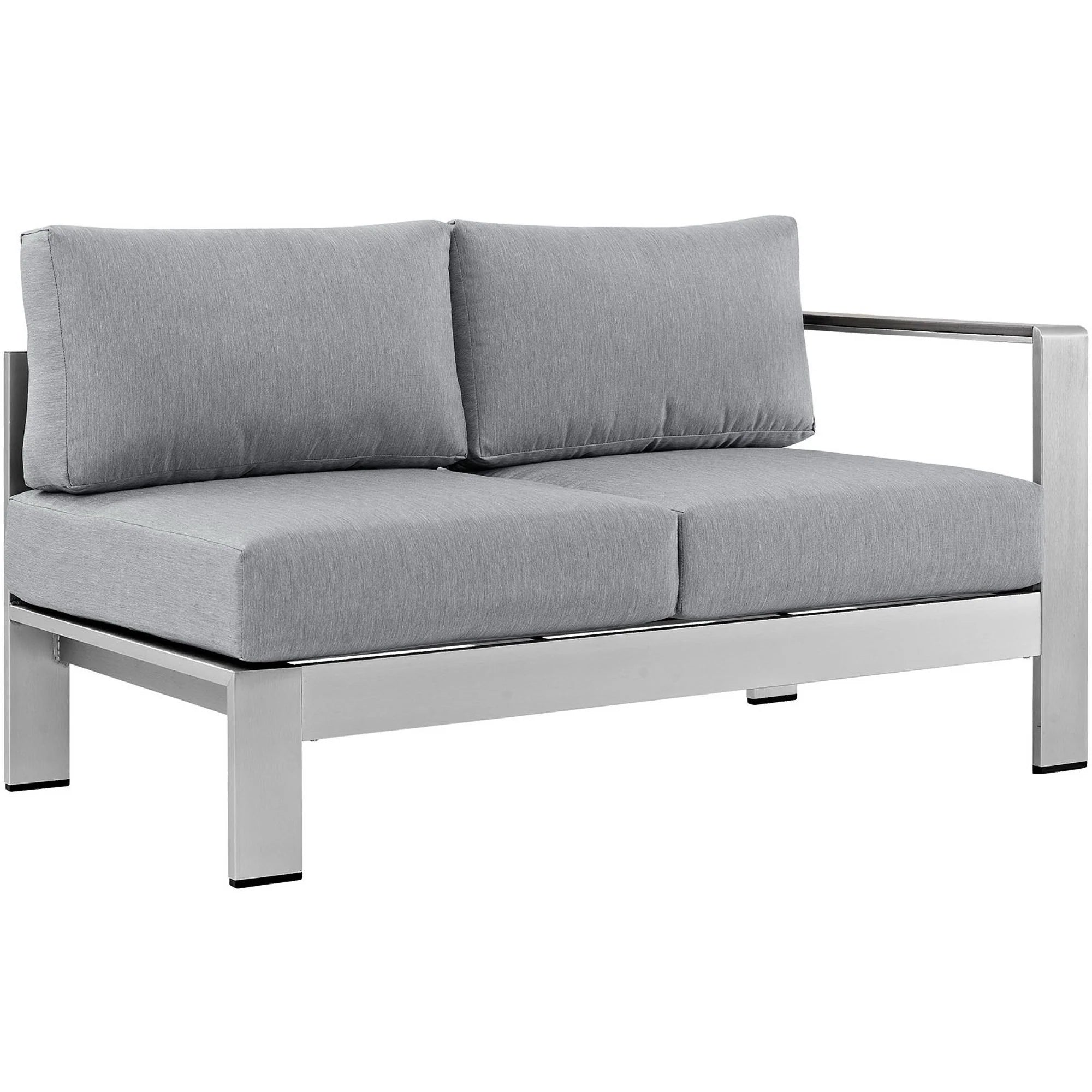 Shore 6 Piece Outdoor Aluminum Sectional Sofa Set
