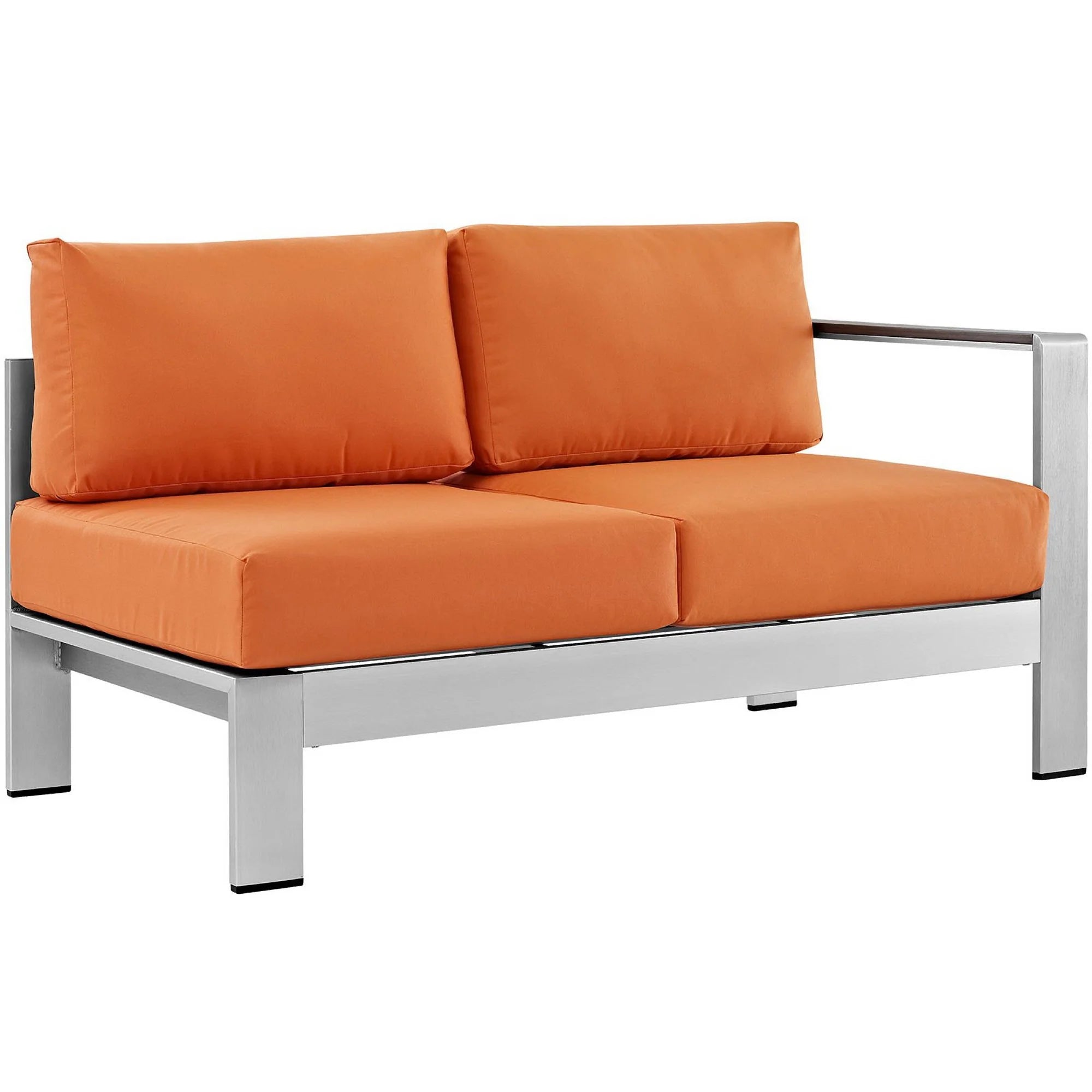 Shore 6 Piece Outdoor Aluminum Sectional Sofa Set
