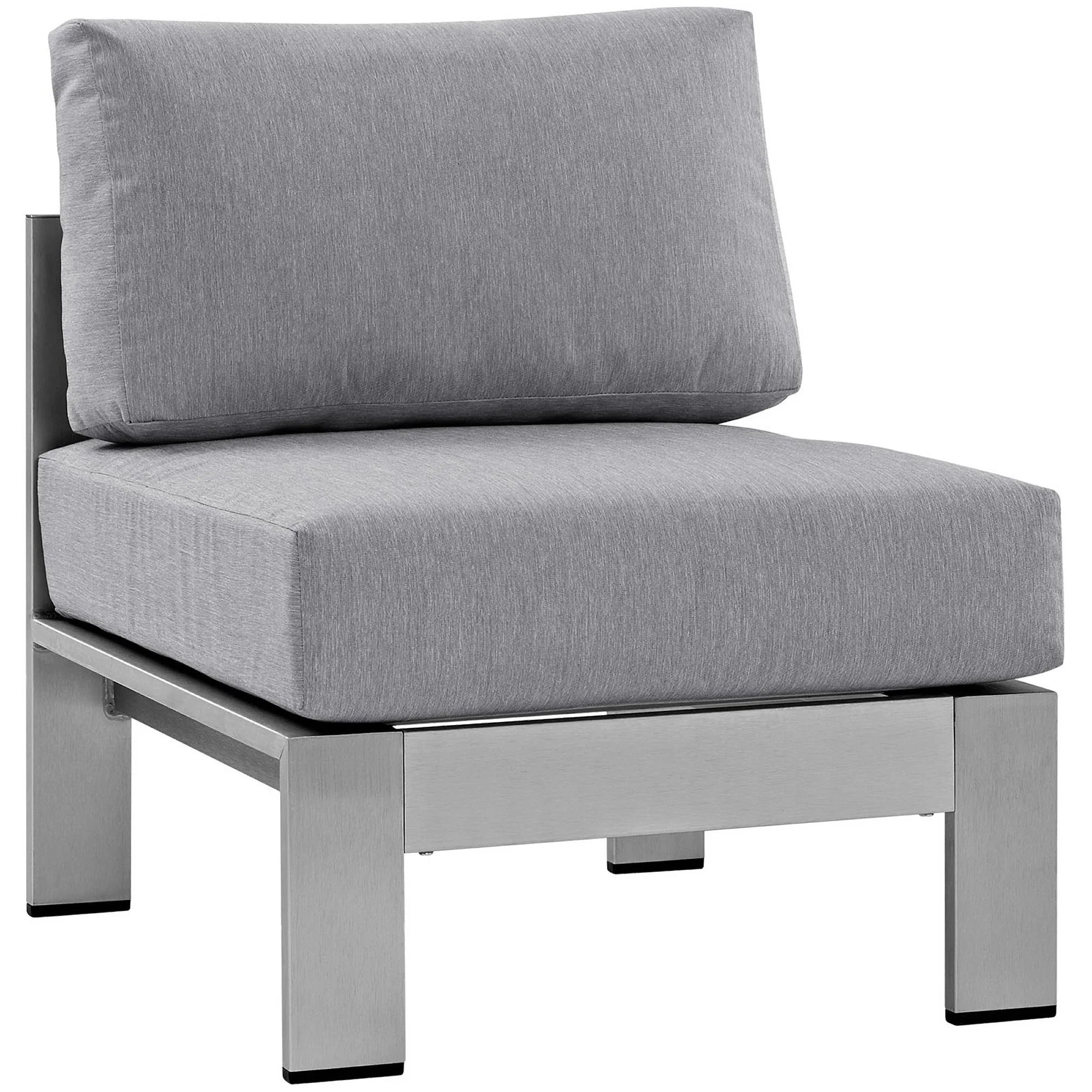 Shore 6 Piece Outdoor Aluminum Sectional Sofa