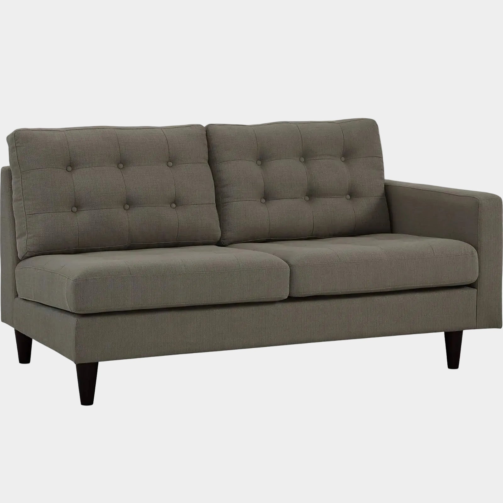 Chaise sans accoudoirs rembourrée en duvet Commix