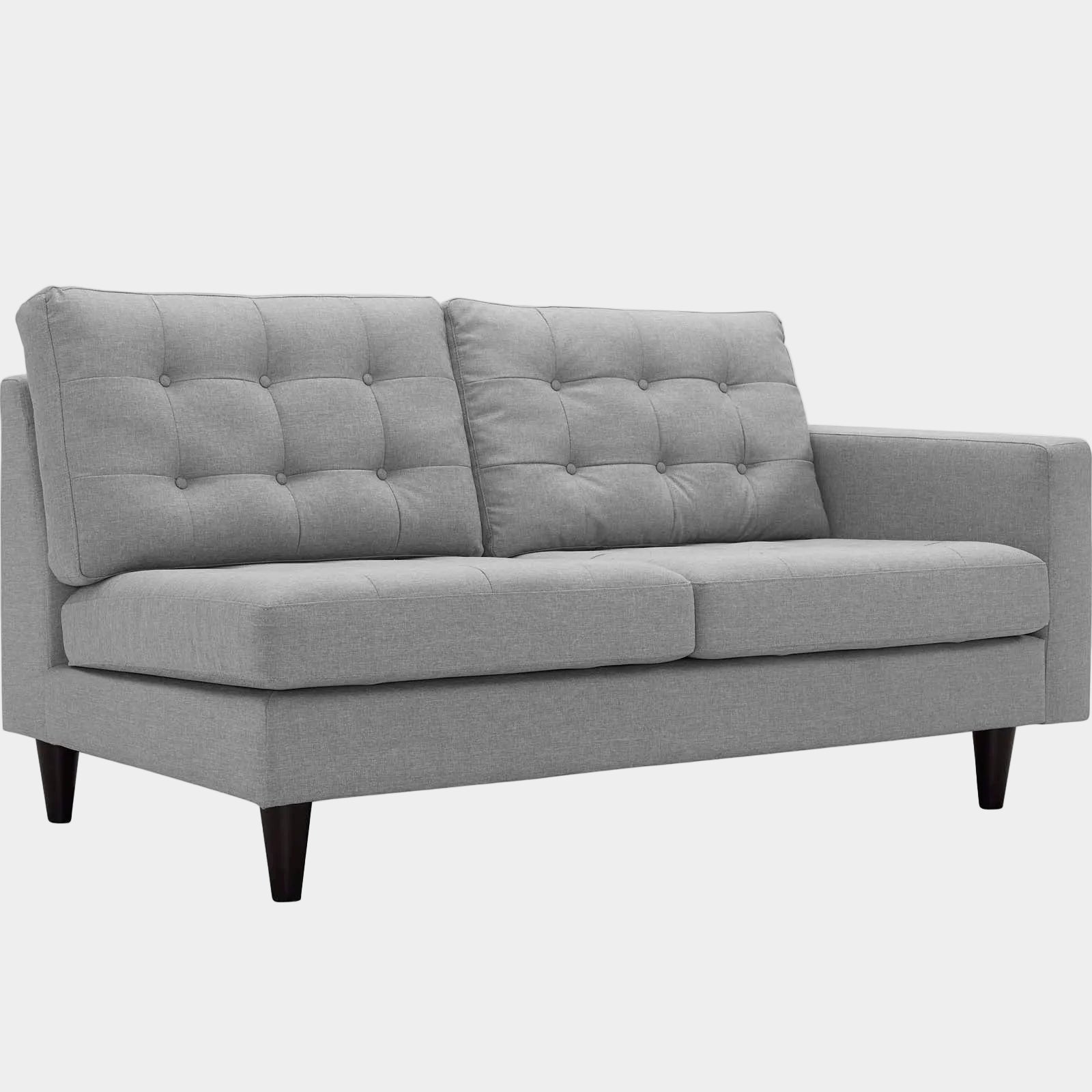 Chaise sans accoudoirs rembourrée en duvet Commix