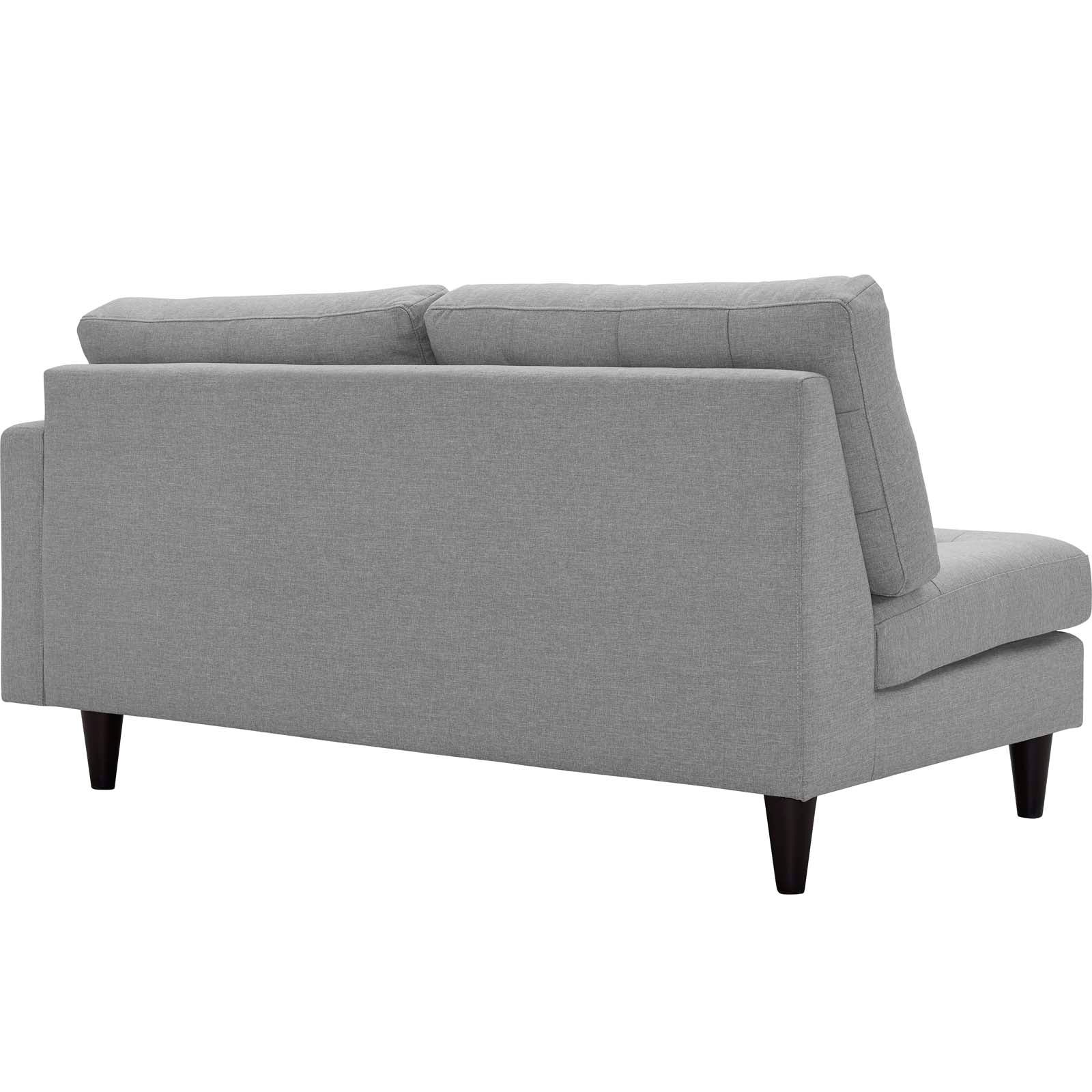 Chaise sans accoudoirs rembourrée en duvet Commix