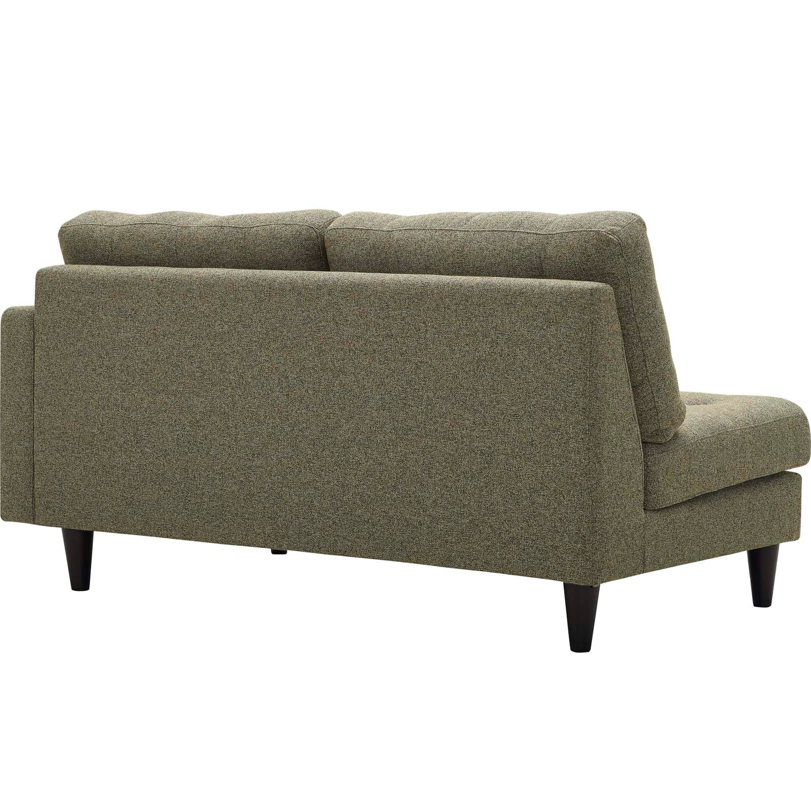 Chaise sans accoudoirs rembourrée en duvet Commix