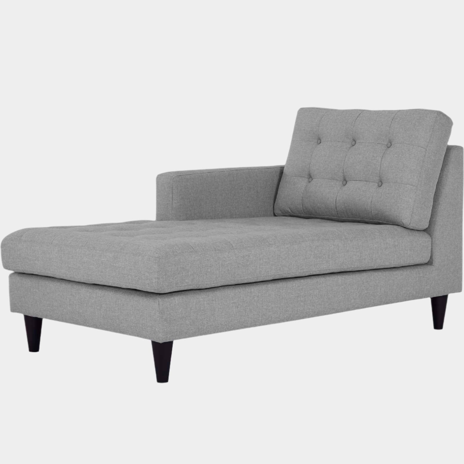 Empress Left-Arm Upholstered Fabric Chaise