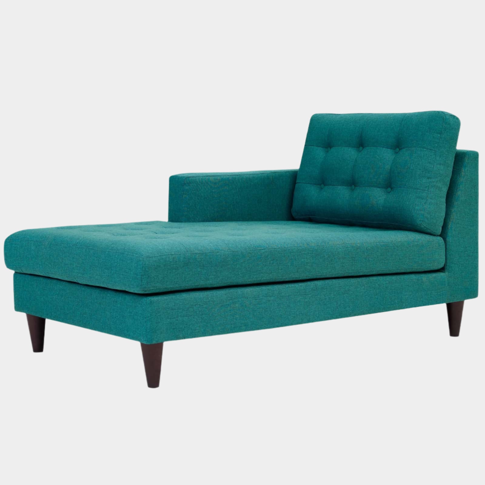Empress Left-Arm Upholstered Fabric Chaise