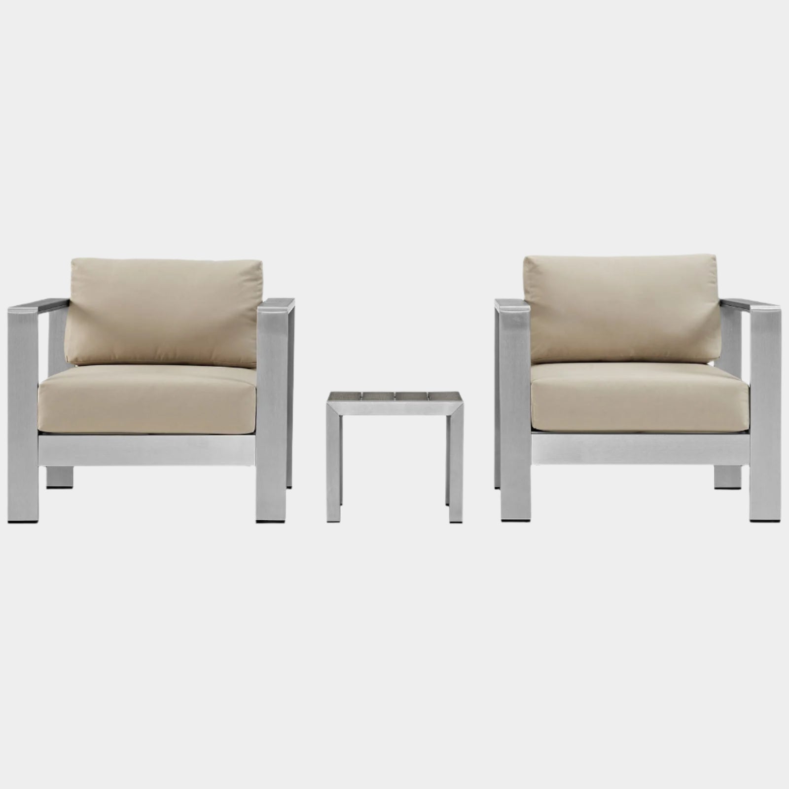 Shore 3 Piece Outdoor Patio Aluminum Set