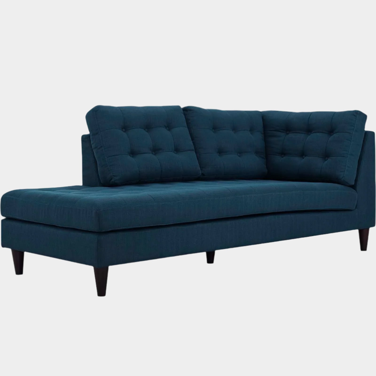 Empress Upholstered Fabric Left Facing Bumper
