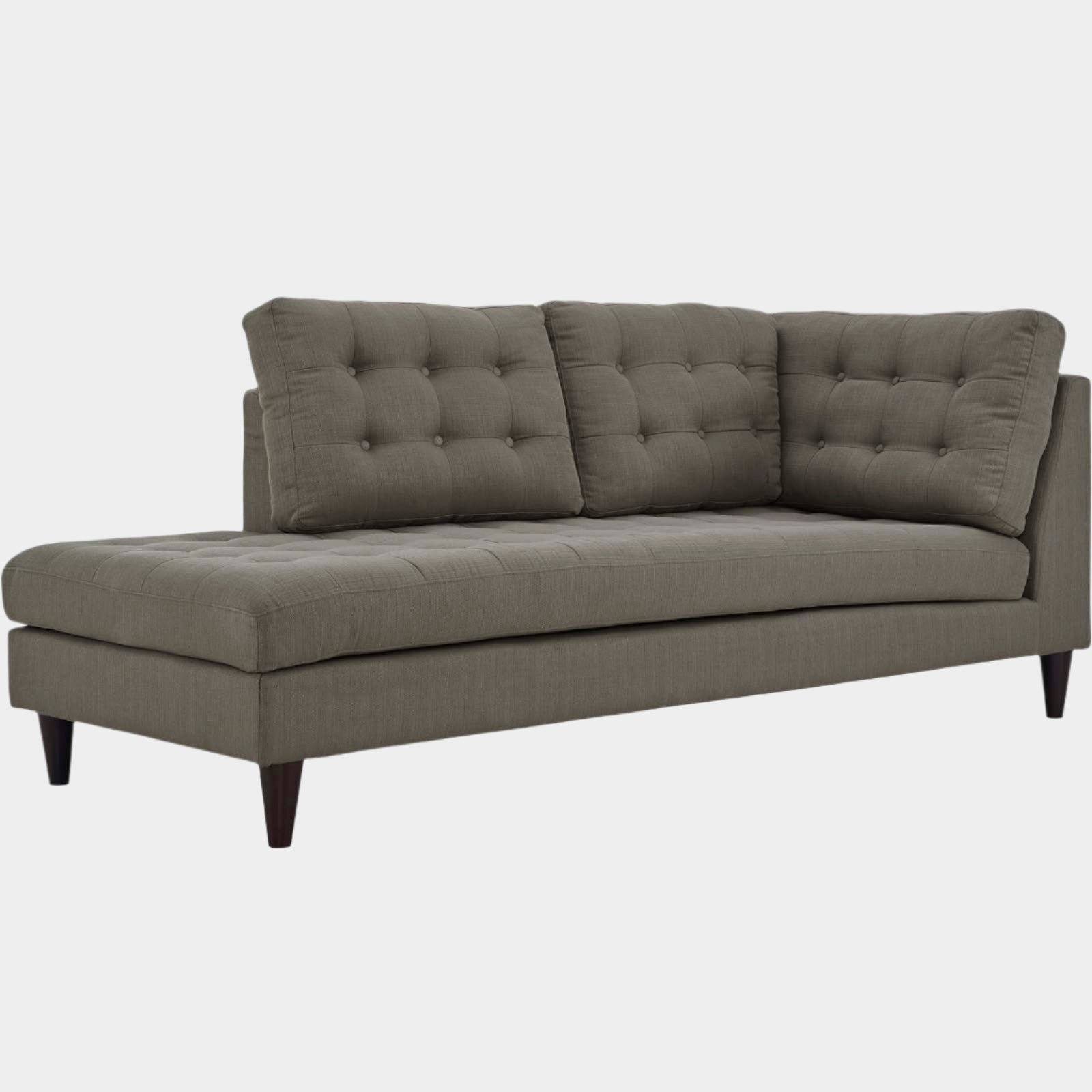 Empress Upholstered Fabric Left Facing Bumper