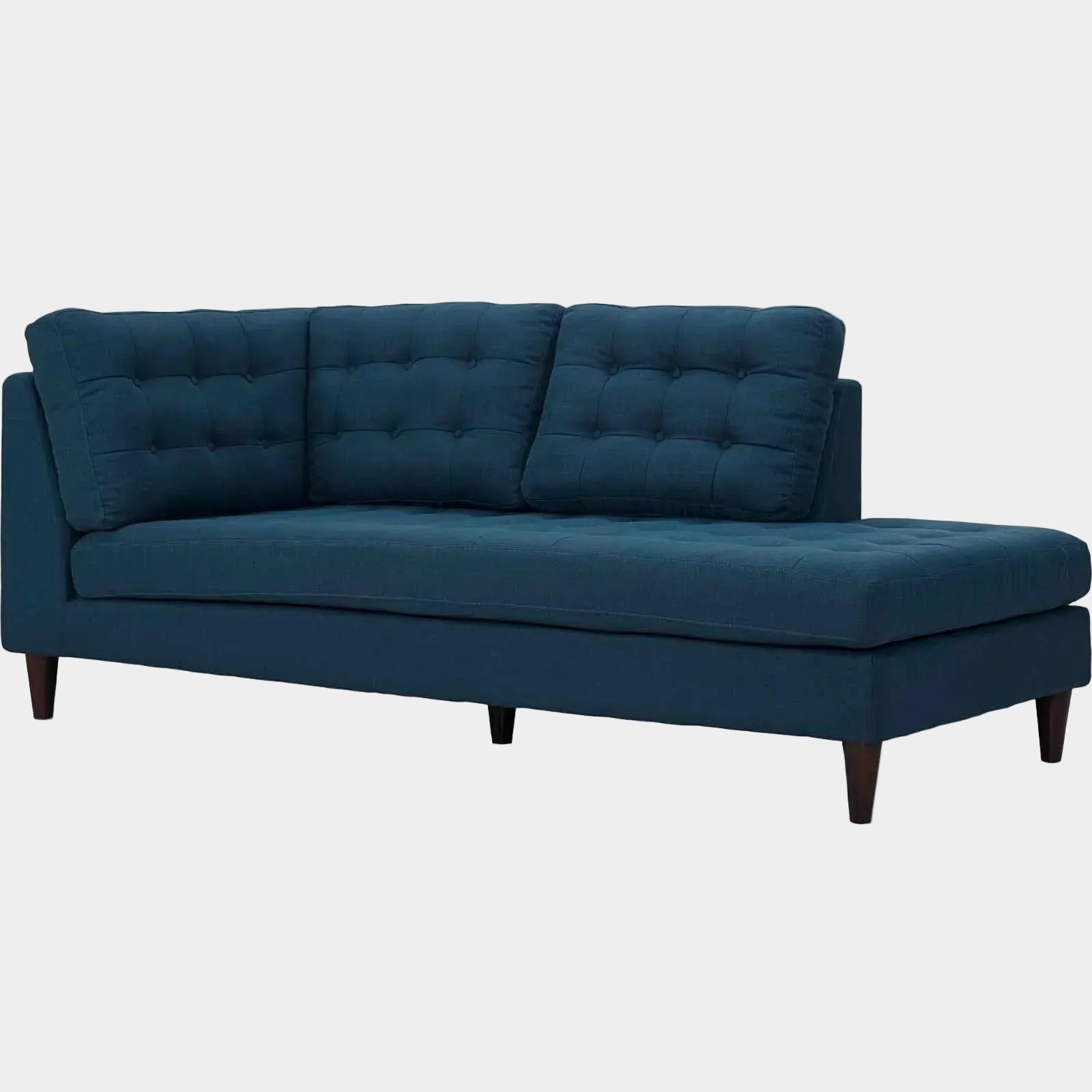 Empress Upholstered Fabric Right Facing Bumper