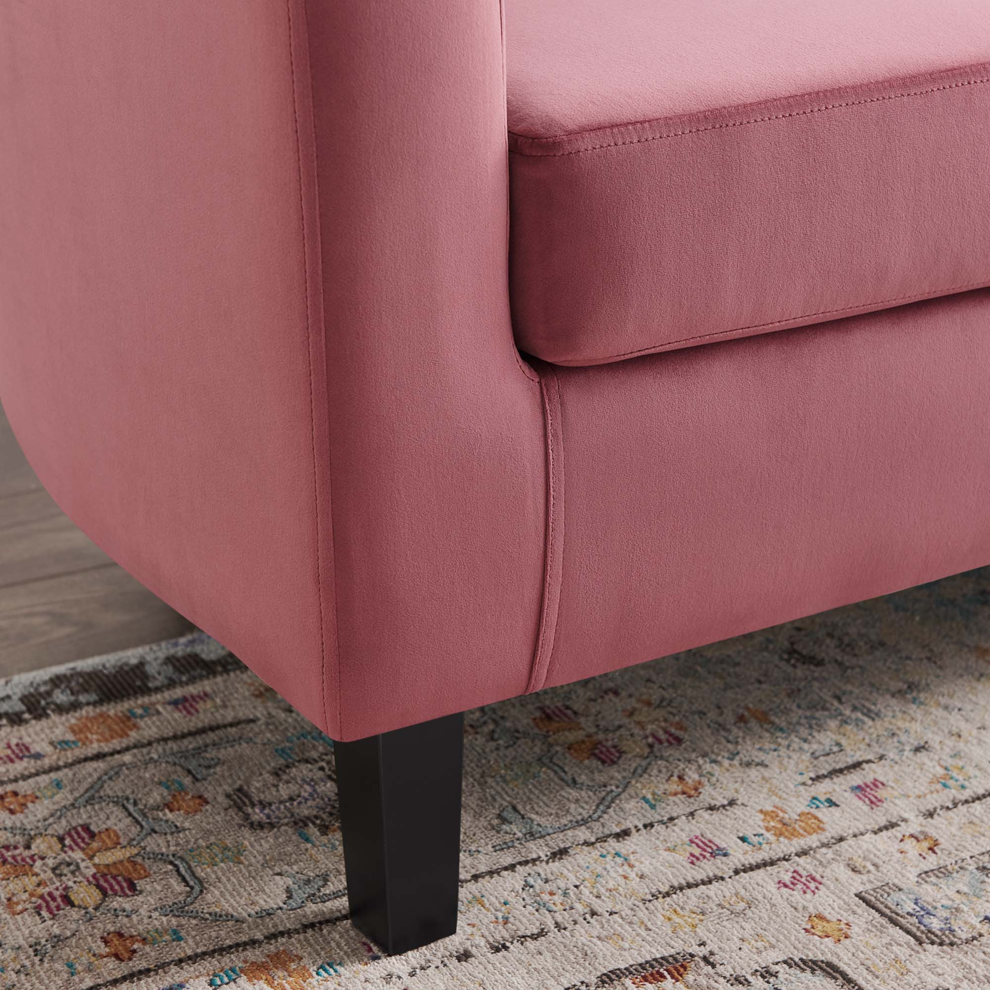 Chaise sans accoudoirs rembourrée en duvet Commix