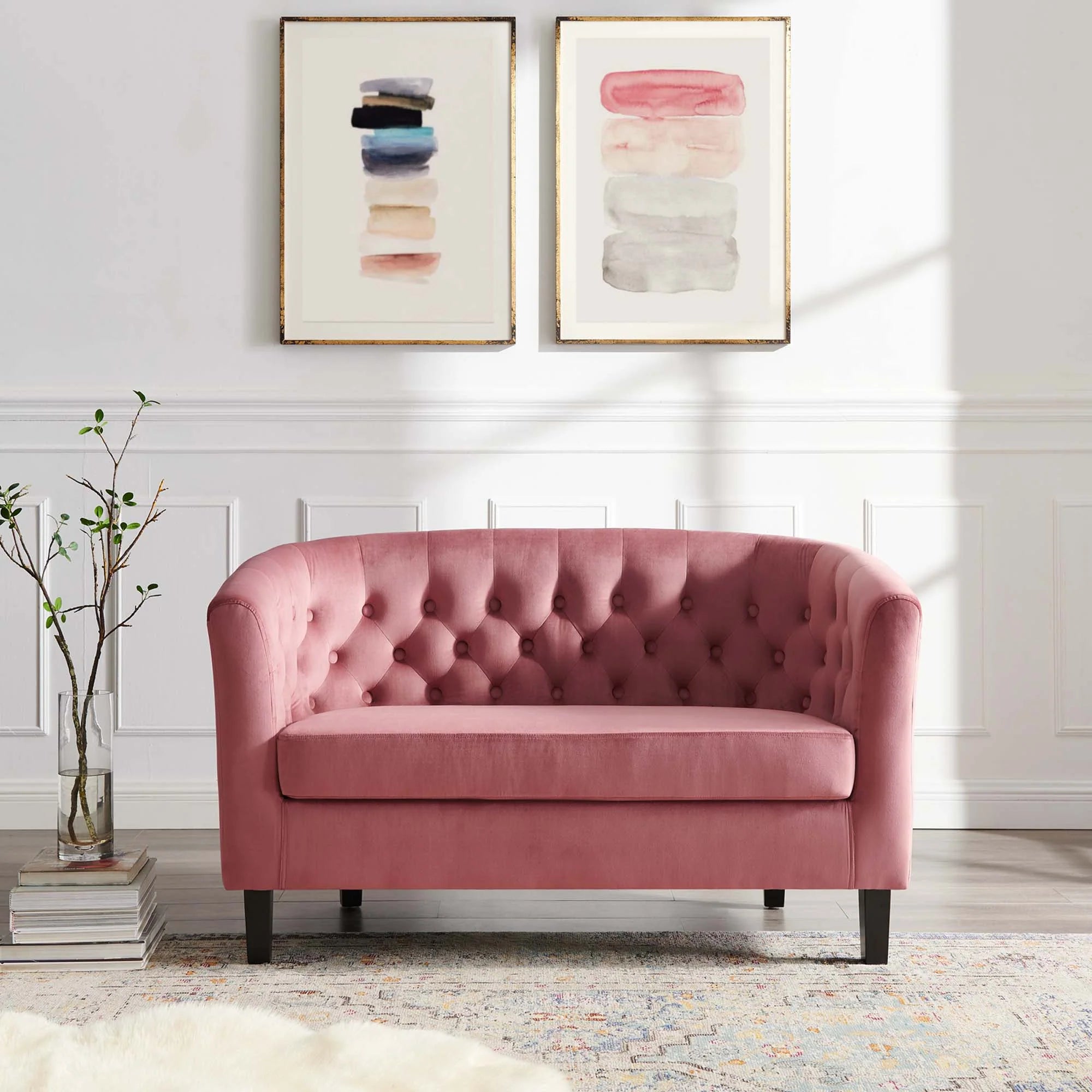 Chaise sans accoudoirs rembourrée en duvet Commix