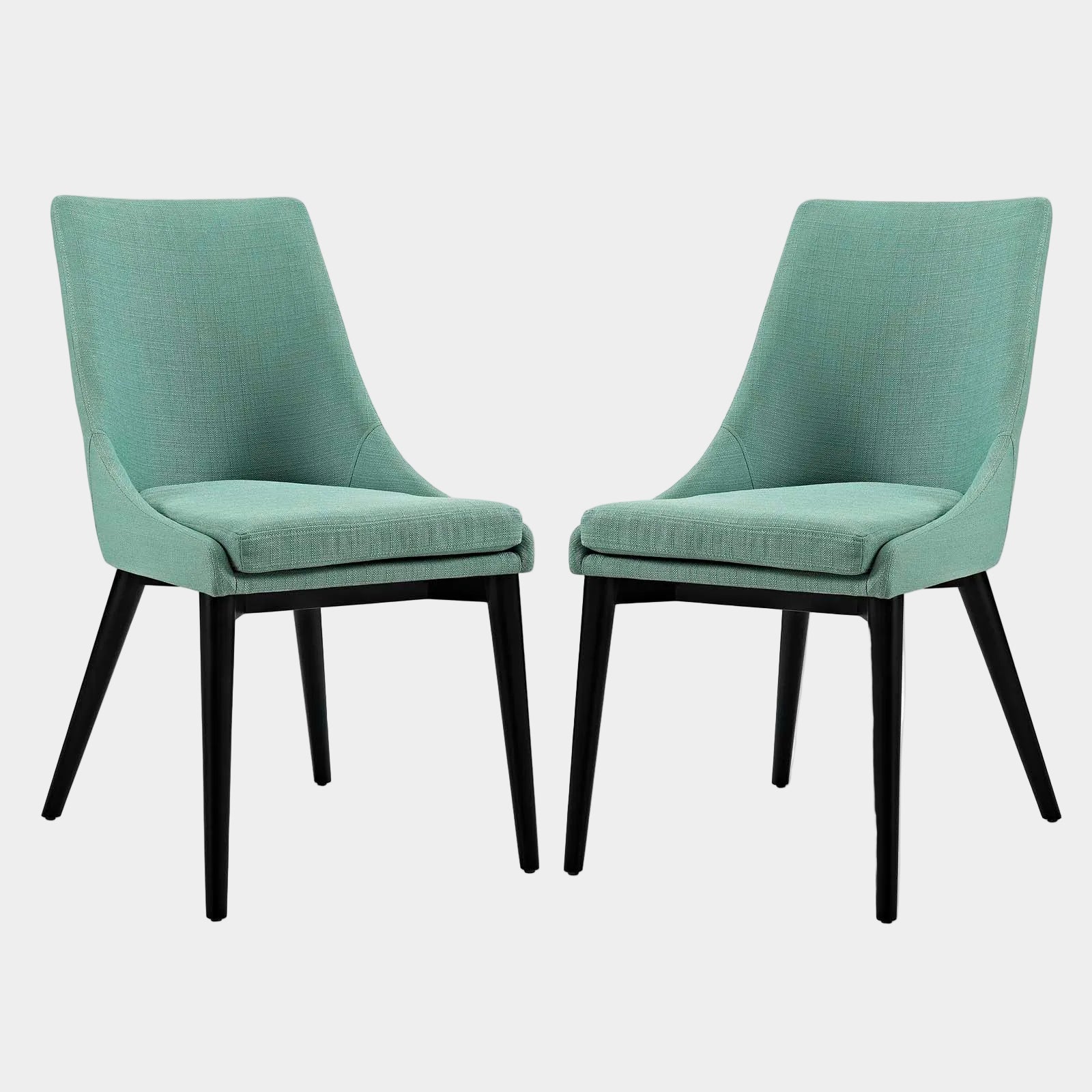 Viscount Fabric Dining Side Chair Set of 2