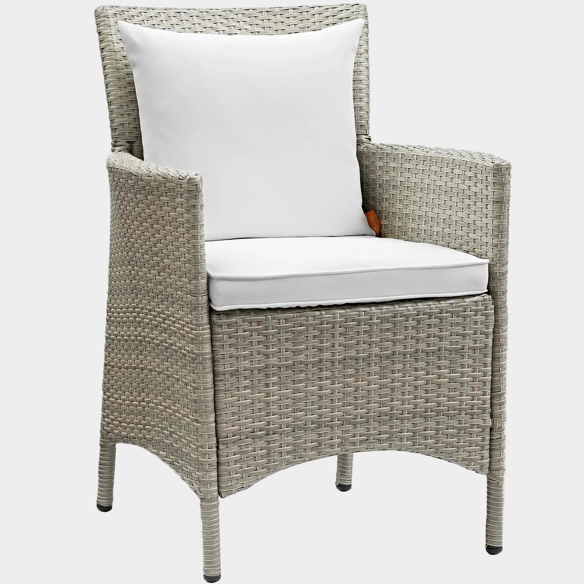 Conduit Outdoor Wicker Rattan Dining Armchair