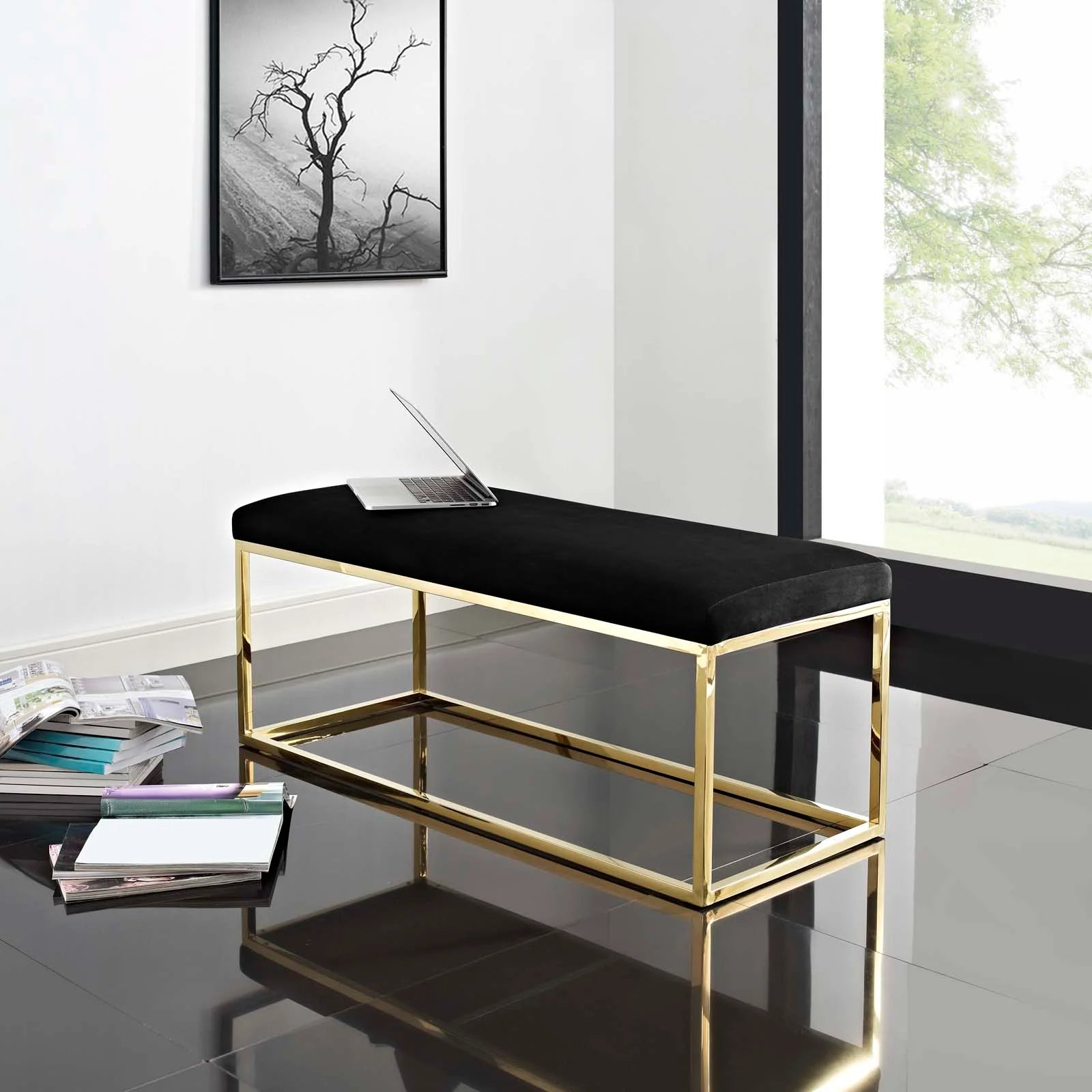 Chaise sans accoudoirs rembourrée en duvet Commix