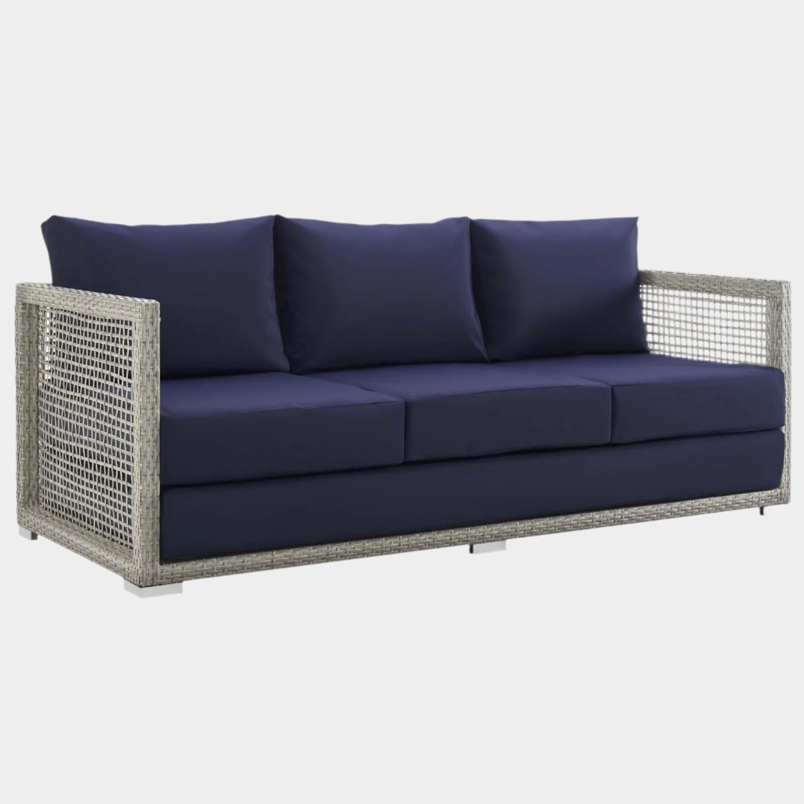 Aura Outdoor Patio Wicker Rattan Sofa