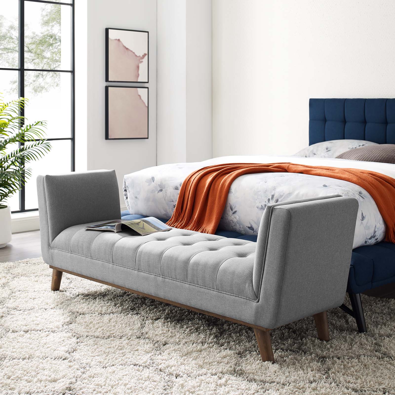Chaise sans accoudoirs rembourrée en duvet Commix