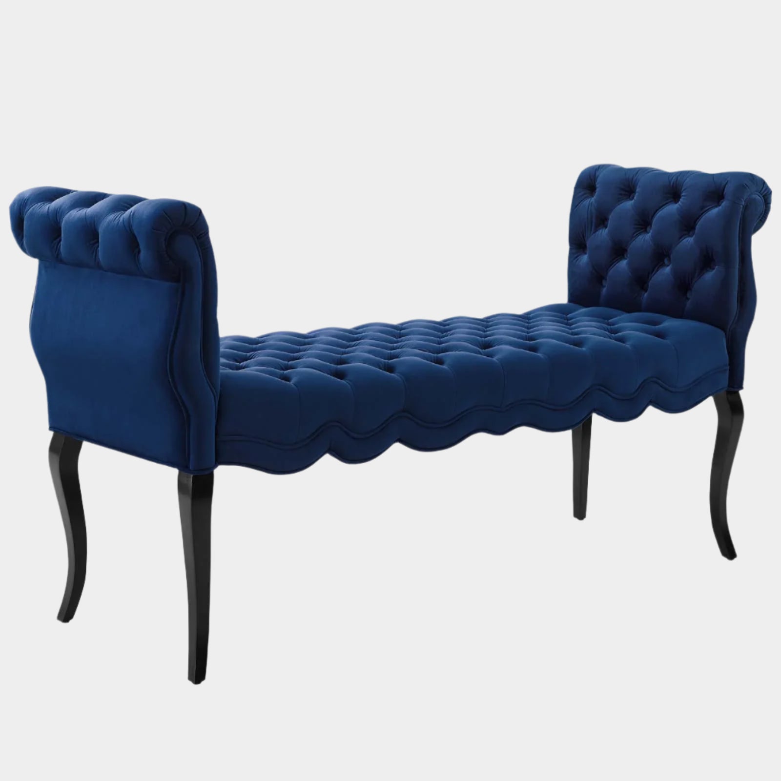 Adelia Chesterfield Style Button Tufted Performance Velvet Bench