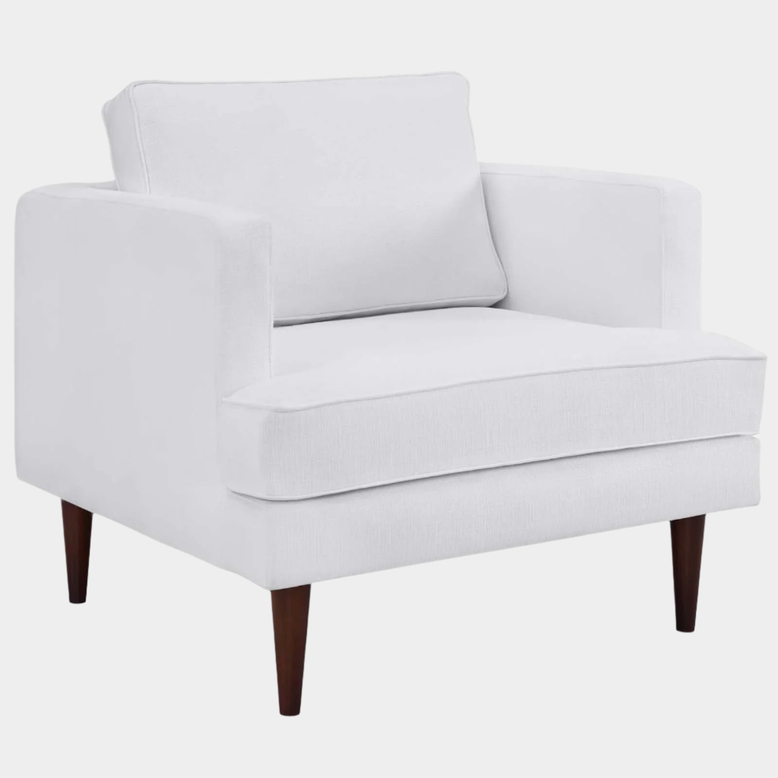 Fauteuil en tissu rembourré Agile