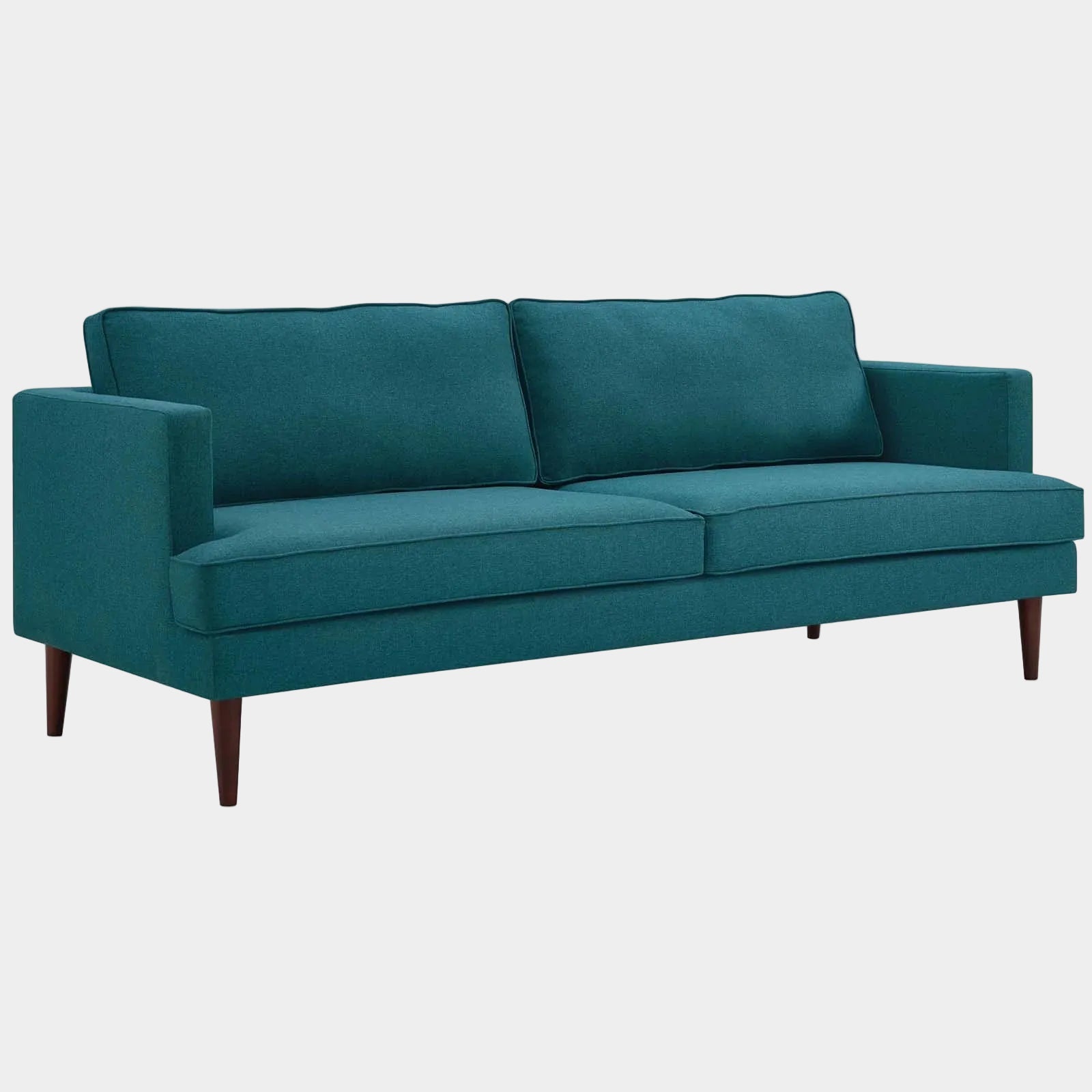 Agile Upholstered Fabric Sofa in Teal