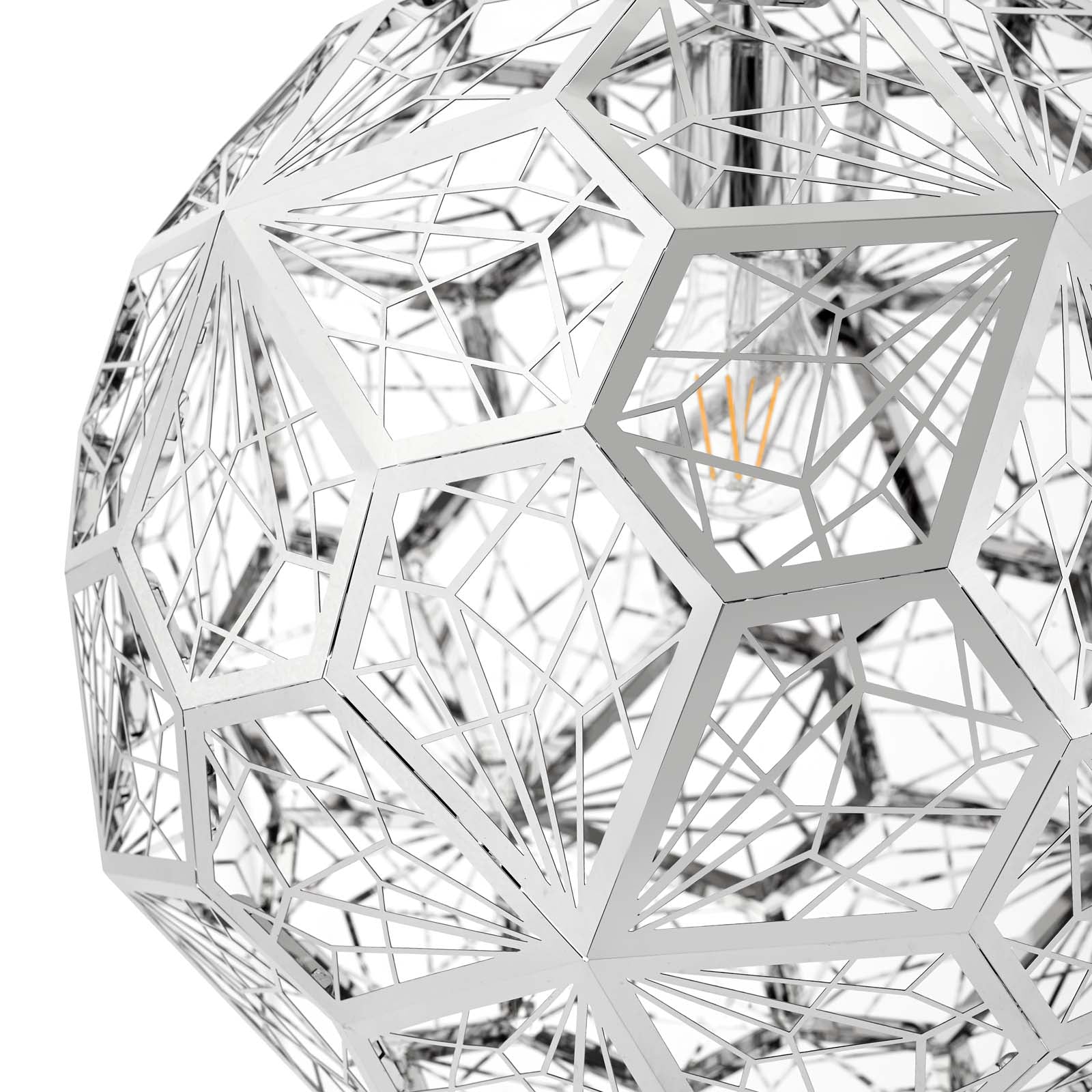 Lampe à suspension Etch Web en acier poli par Tom Dixon