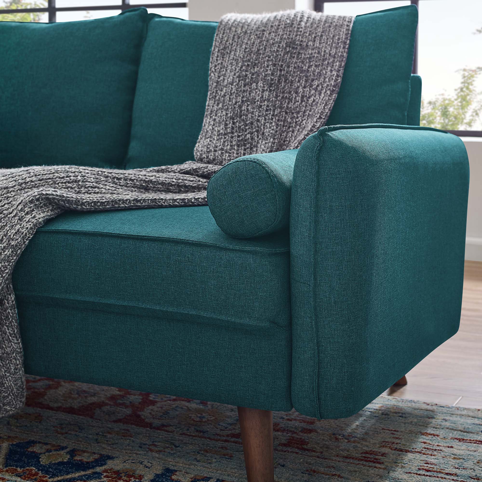 Chaise sans accoudoirs rembourrée en duvet Commix