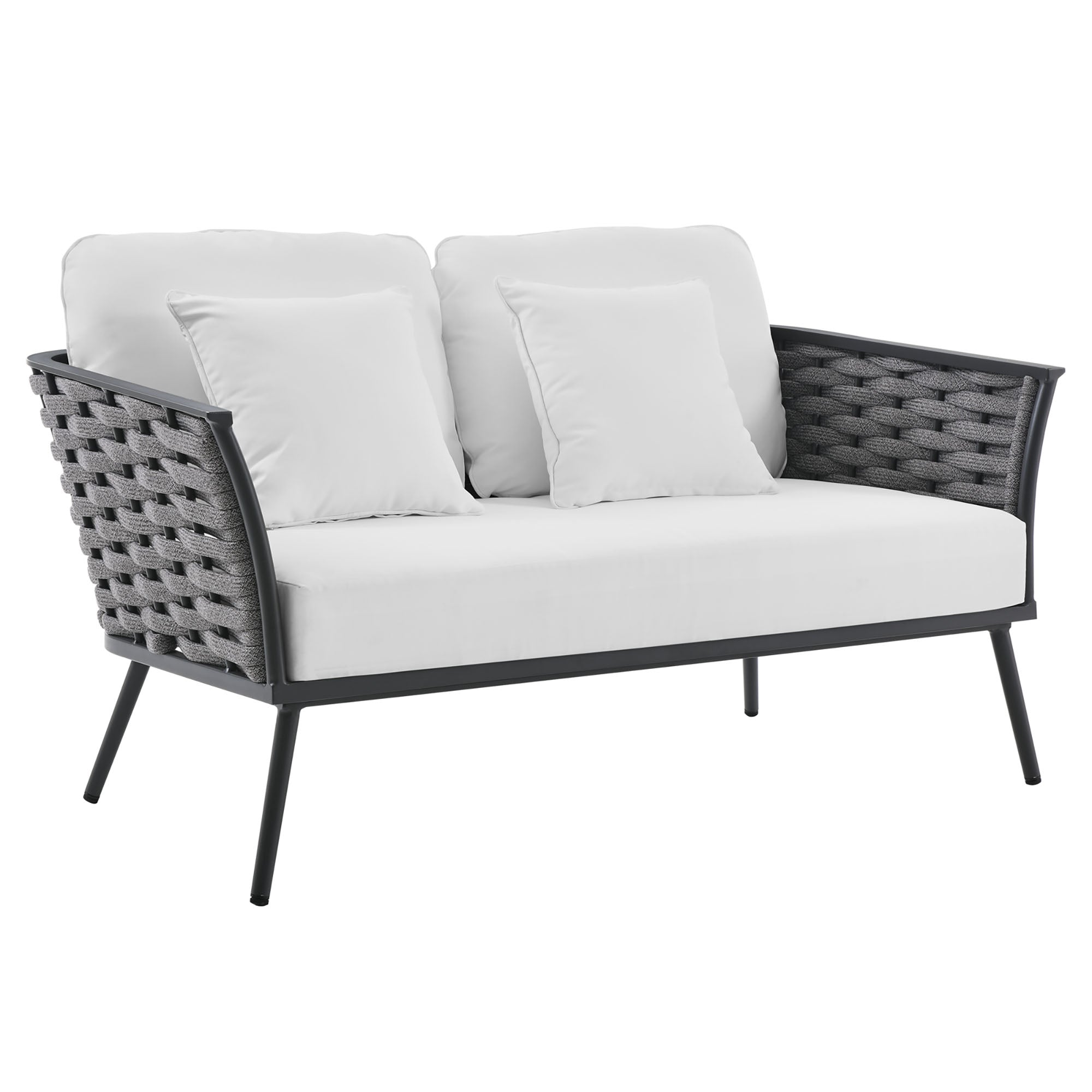 Stance 6 Piece Outdoor Patio Aluminum Sectional Sofa