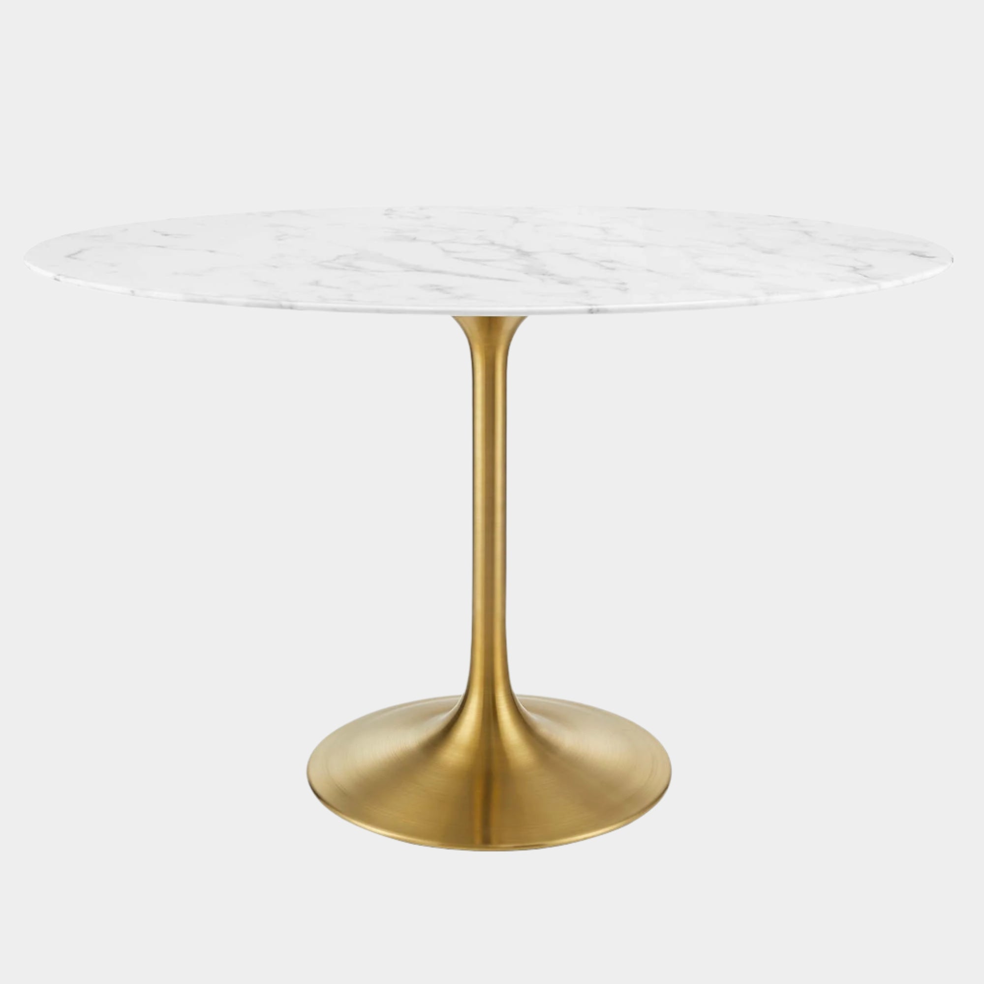 Lippa Oval Artificial Marble Dining Table
