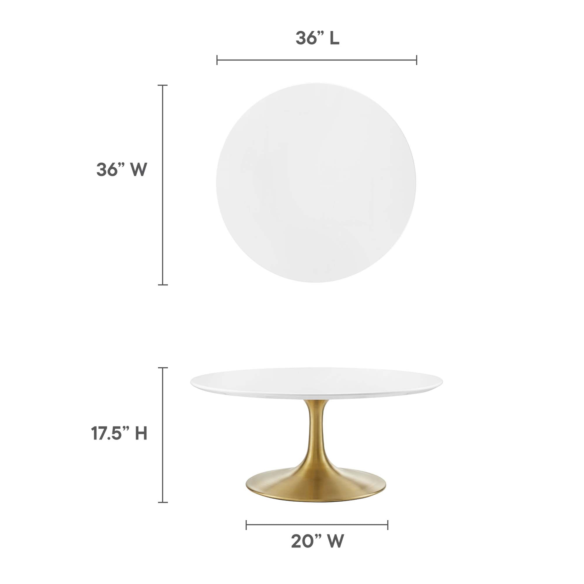 Lippa 36" Round Wood Coffee Table