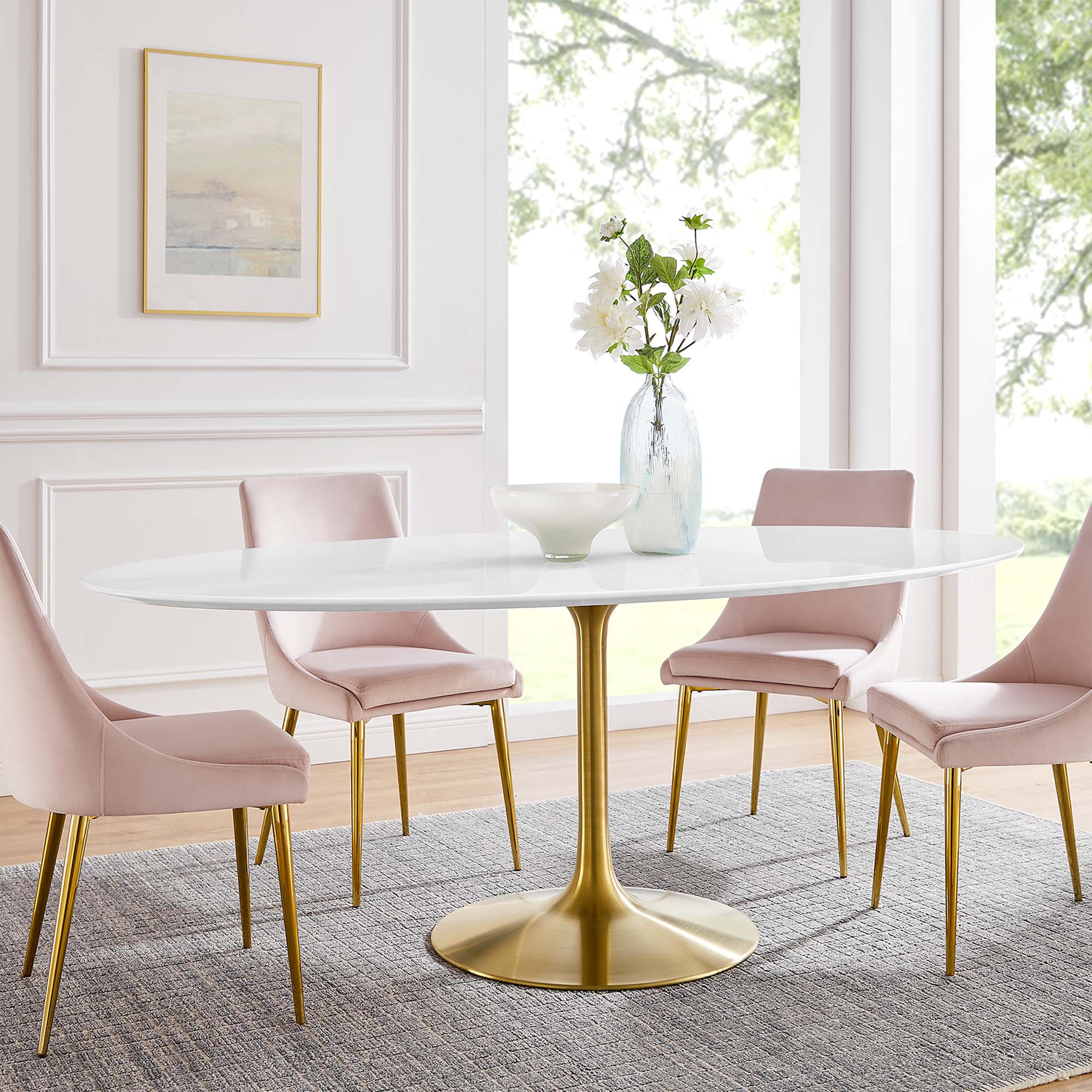 Lippa Oval Wood Dining Table