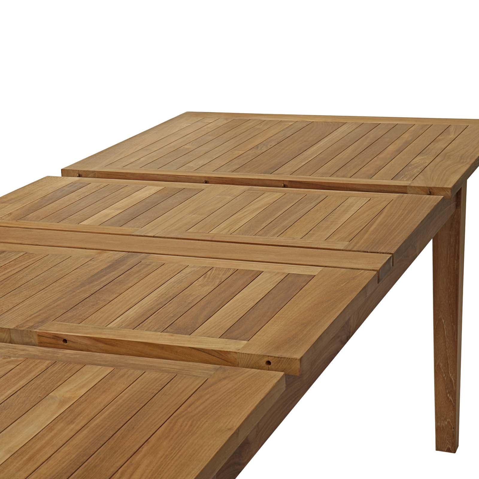 Marina 7 Piece Outdoor Patio Teak Dining Set in Natural