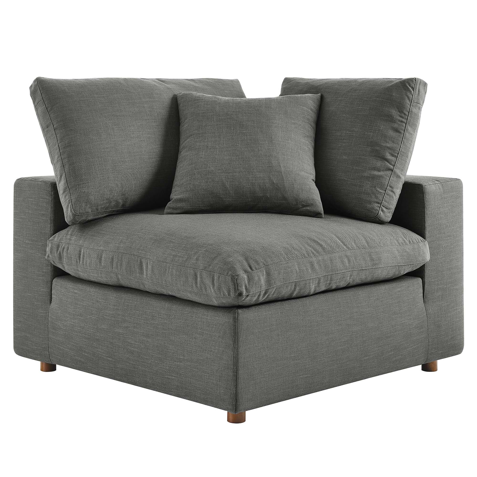 Commix 3 Piece Down Filled Overstuffed Sectional Sofa