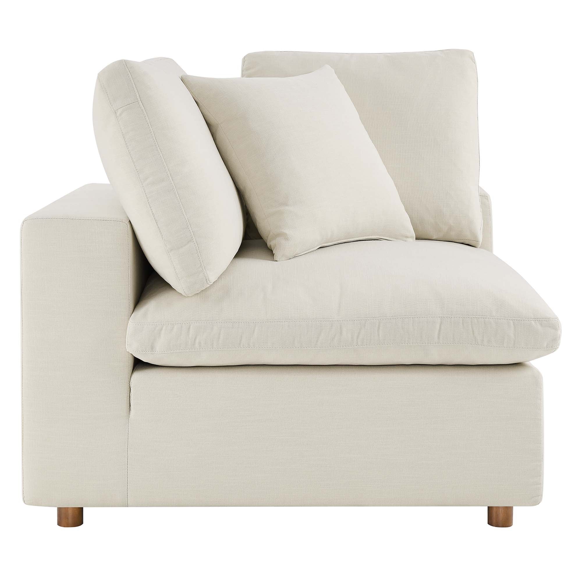 Commix 3 Piece Down Filled Overstuffed Sectional Sofa