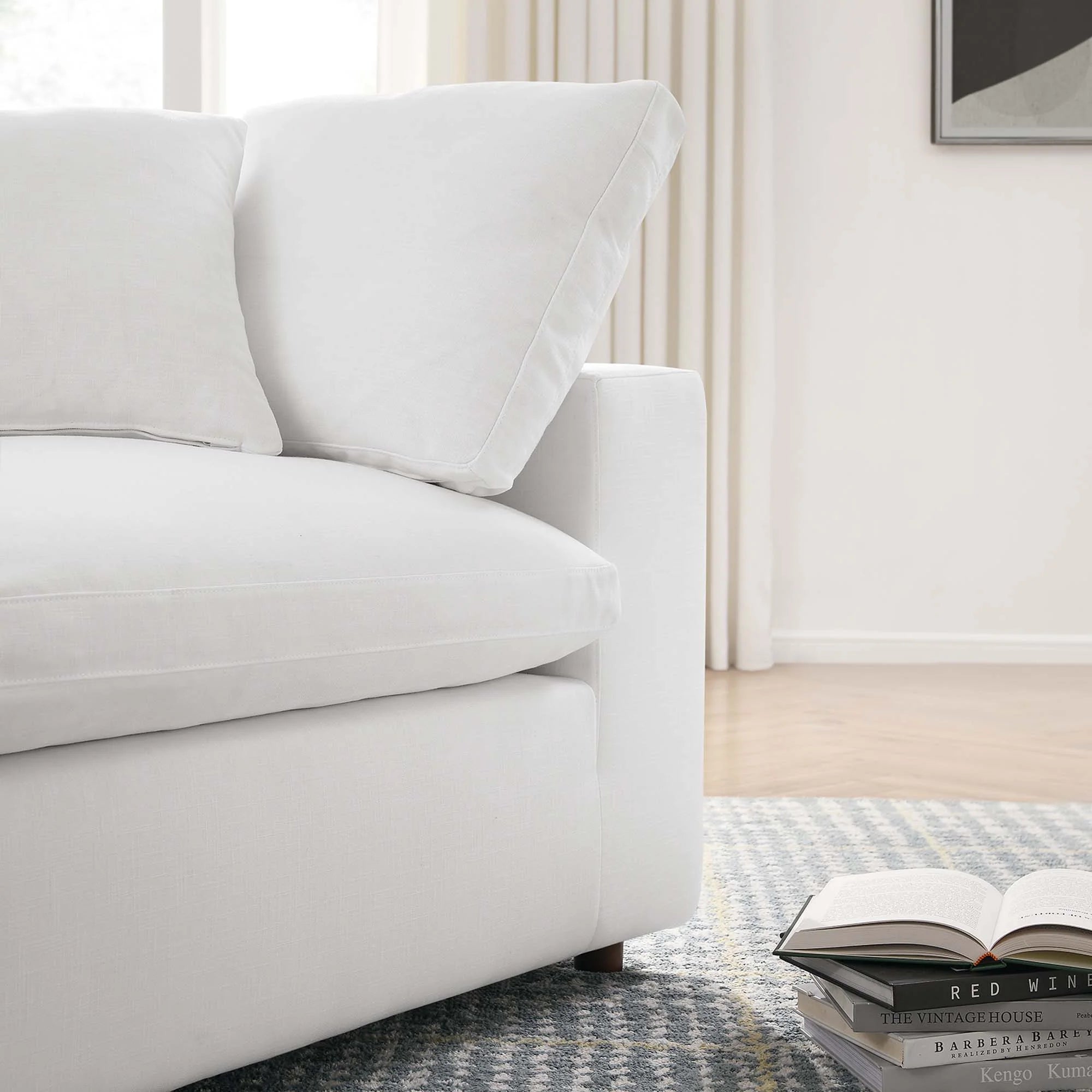 Commix 3 Piece Down Filled Overstuffed Sectional Sofa