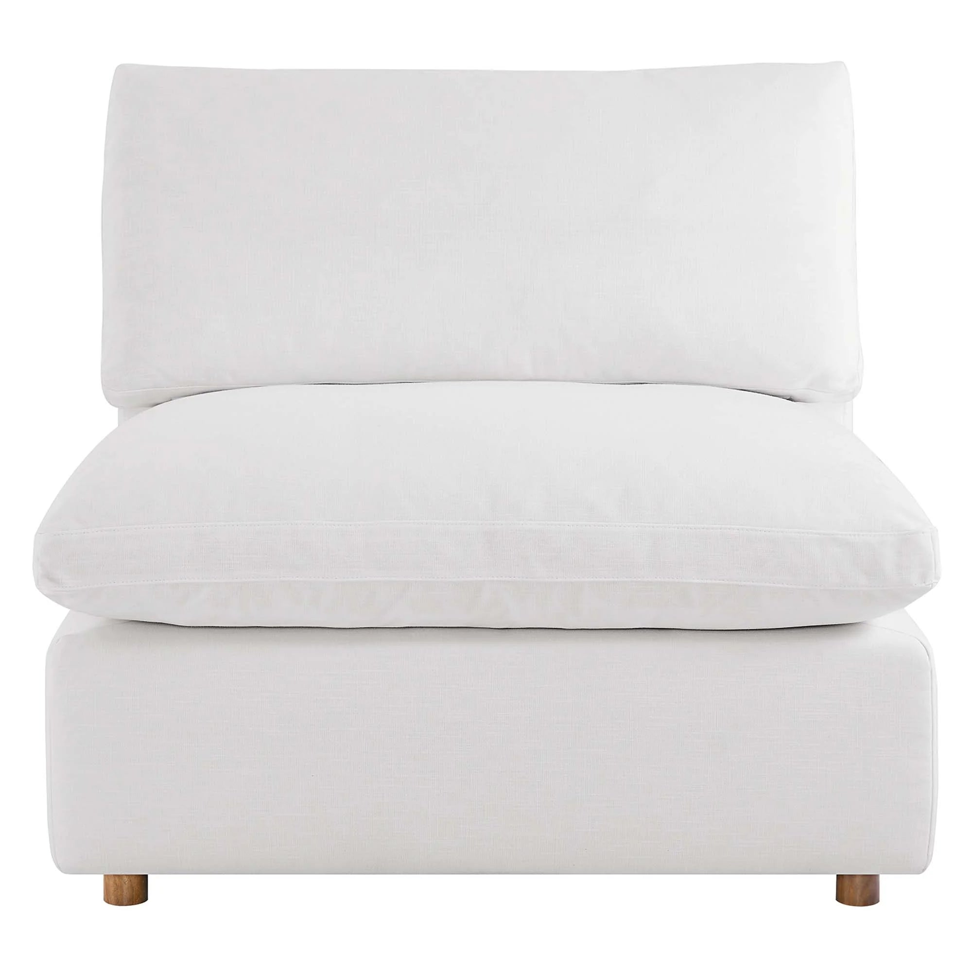 Commix 5-Piece Down Filled Overstuffed Armless Sectional Sofa
