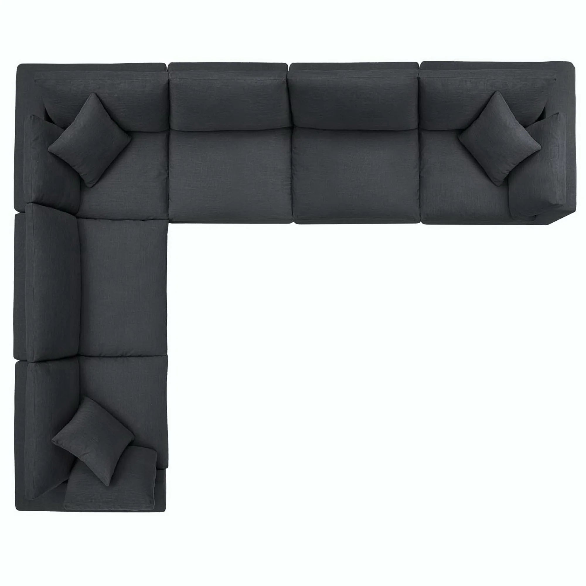 Commix 6 Piece Down Filled Overstuffed Sectional Sofa
