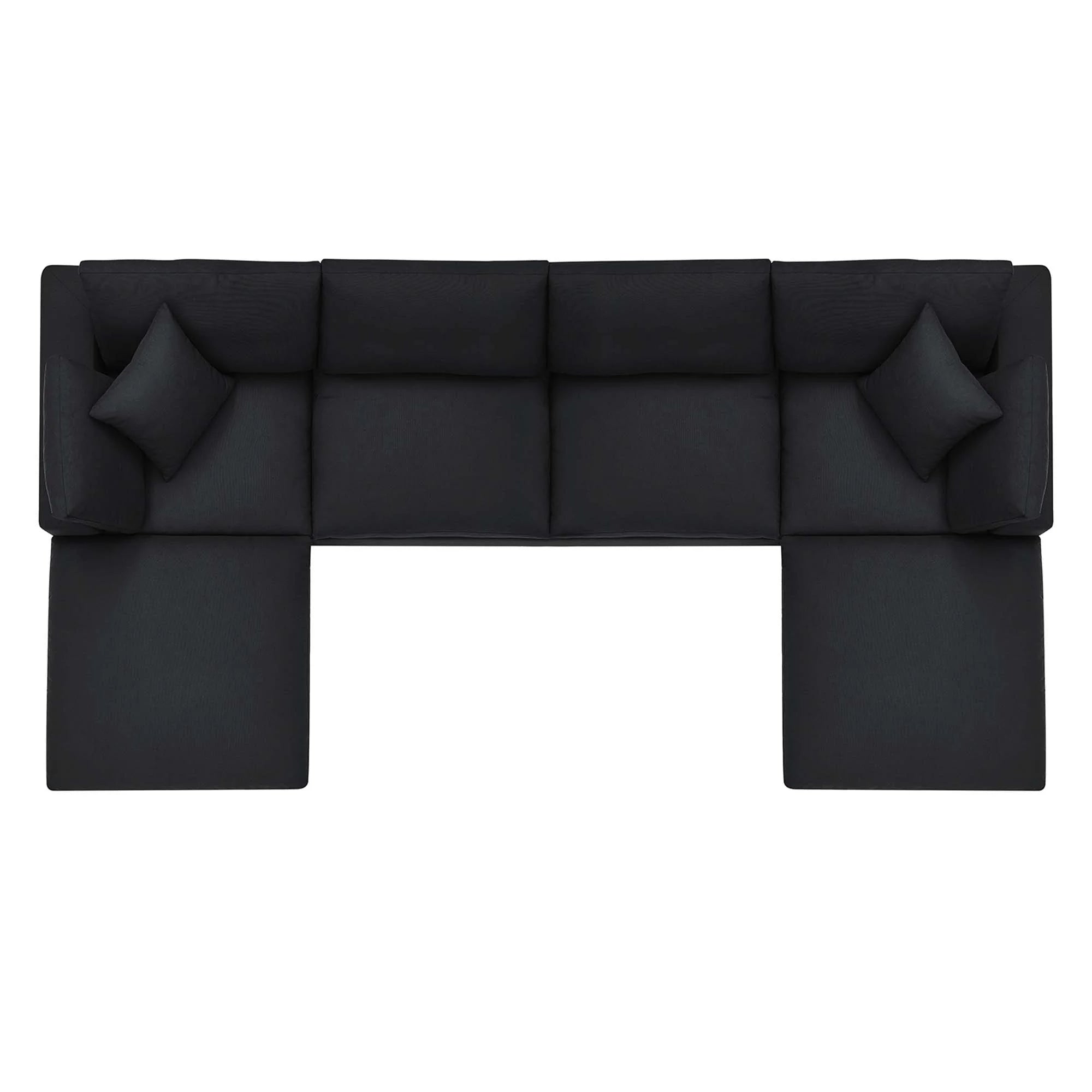 Commix 6-Piece Down Filled Overstuffed Sectional Sofa