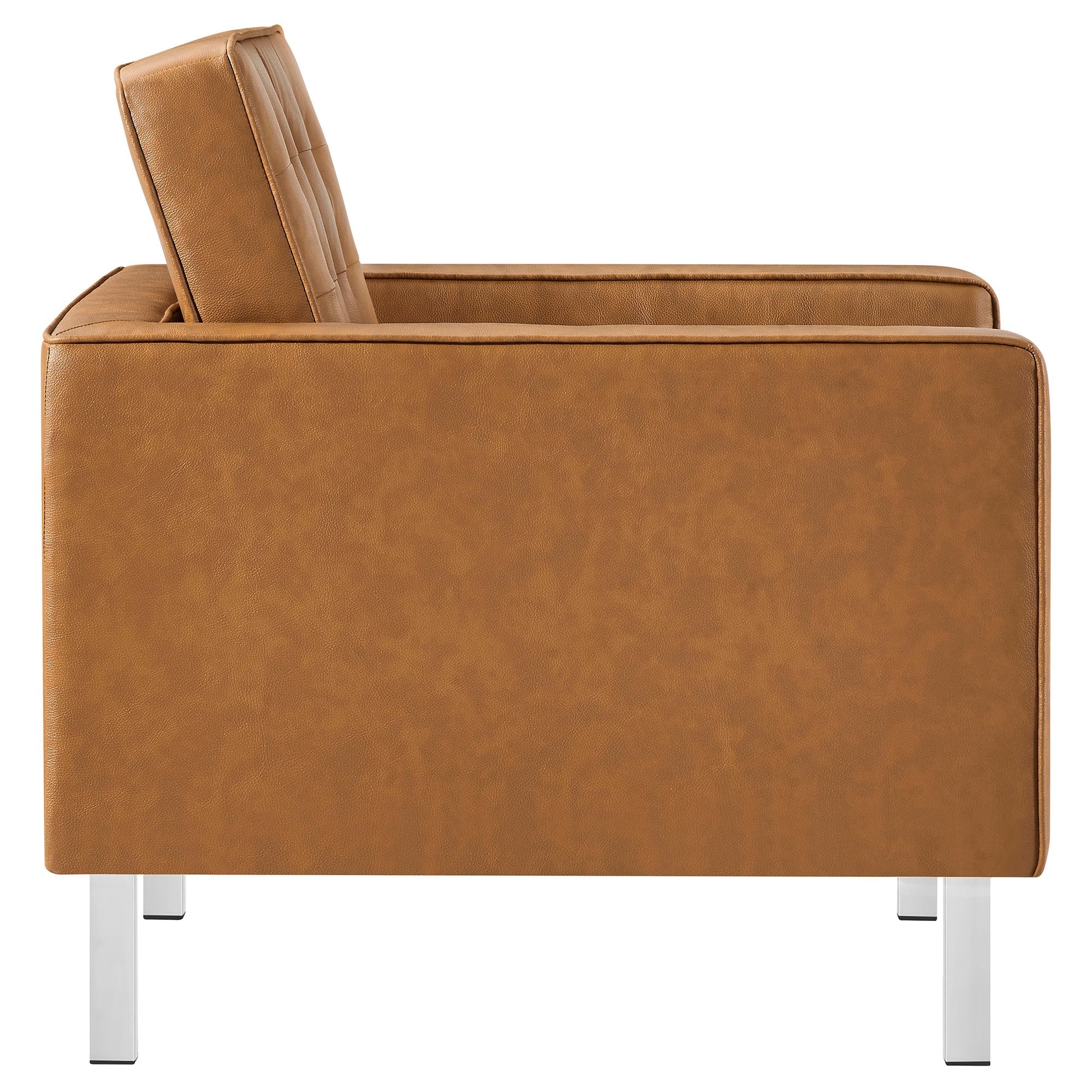 Chaise sans accoudoirs rembourrée en duvet Commix