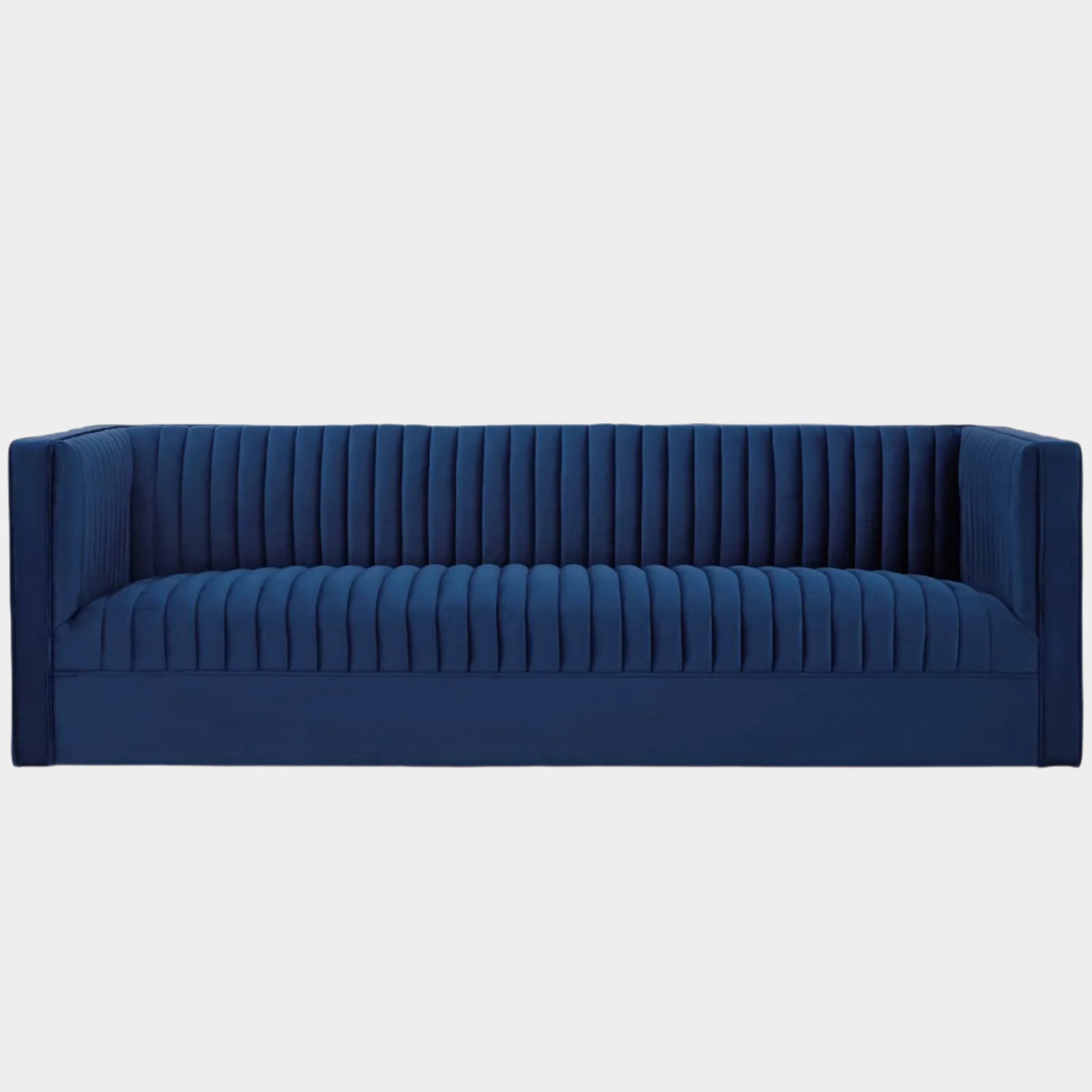Sanguine Vertical Channel Tufted Performance Velvet Sofa