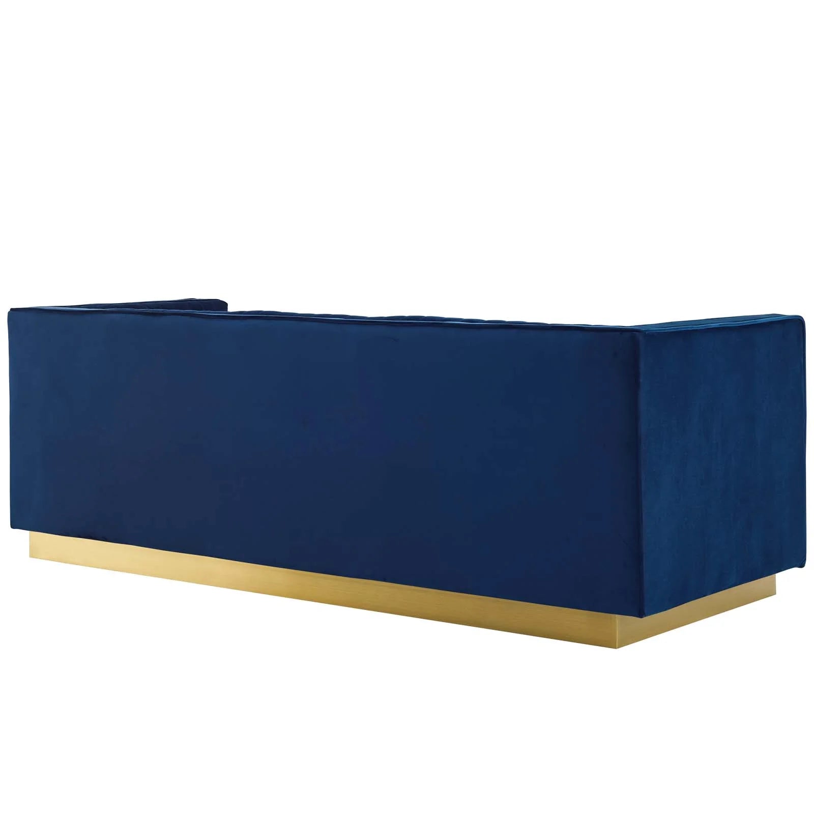 Sanguine Vertical Channel Tufted Performance Velvet Sofa